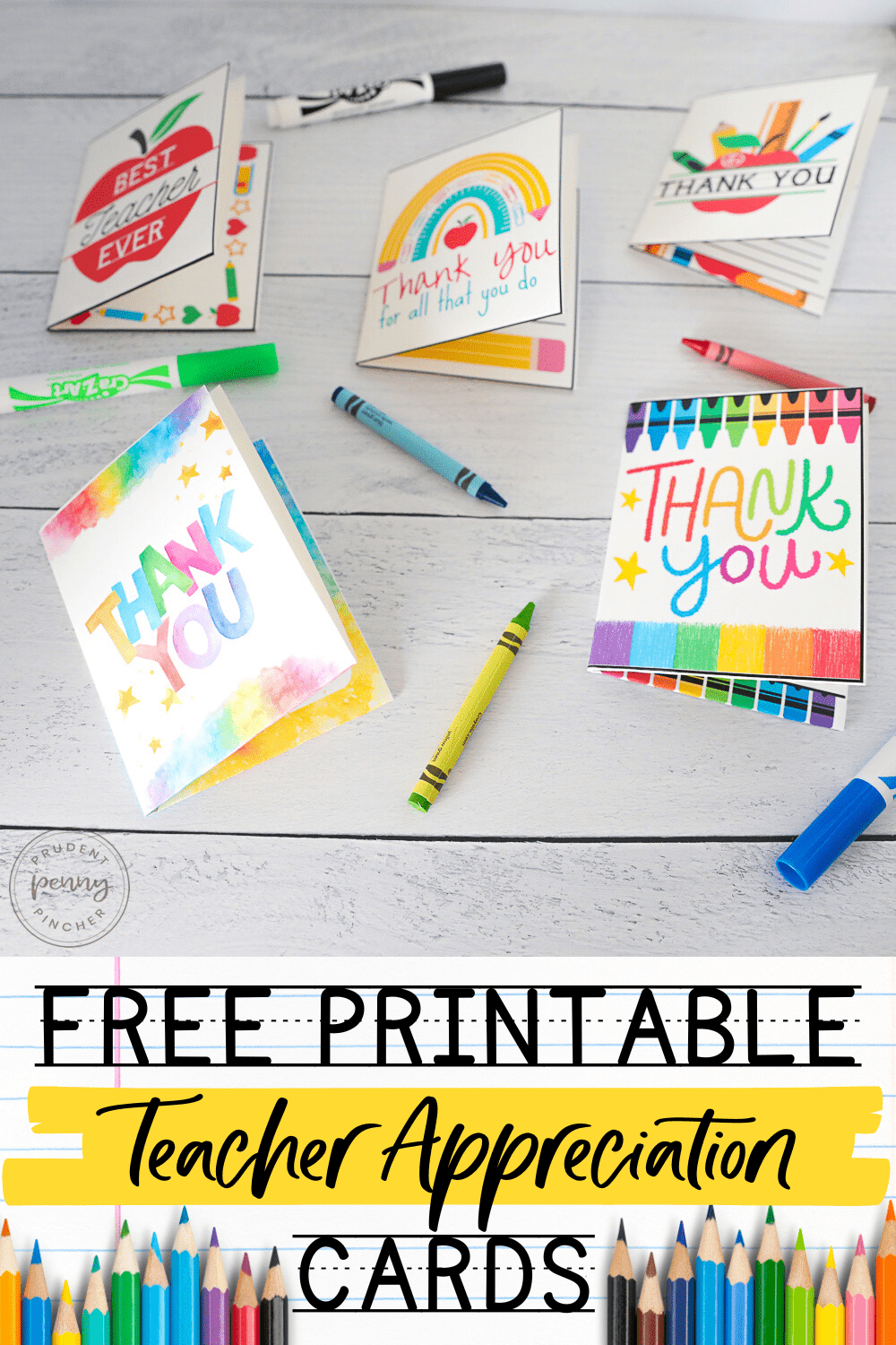 10 Free Teacher Appreciation Card Printables - Prudent Penny Pincher inside Teacher Appreciation Cards Free Printable