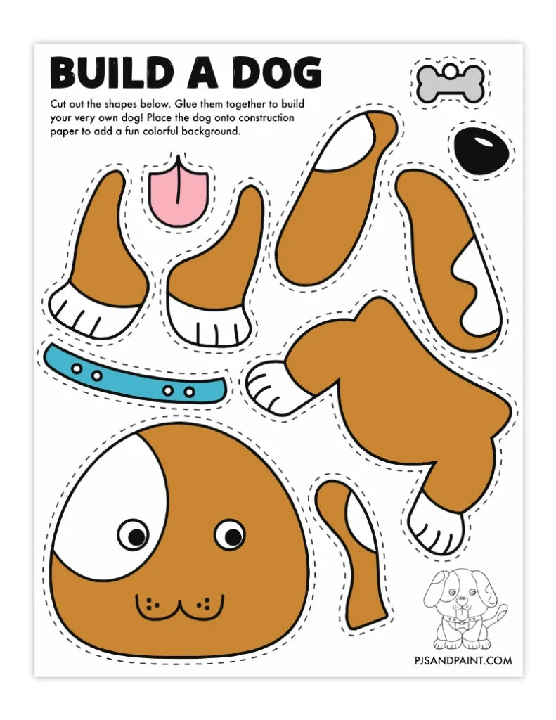 109 Free Printable &amp;quot;Build Your Own&amp;quot; Crafts - Pjs And Paint with Cut Out Free Printable Craft Templates