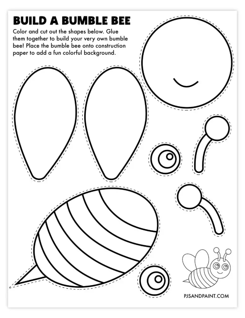 109 Free Printable &amp;quot;Build Your Own&amp;quot; Crafts - Pjs And Paint within Cut Out Free Printable Craft Templates