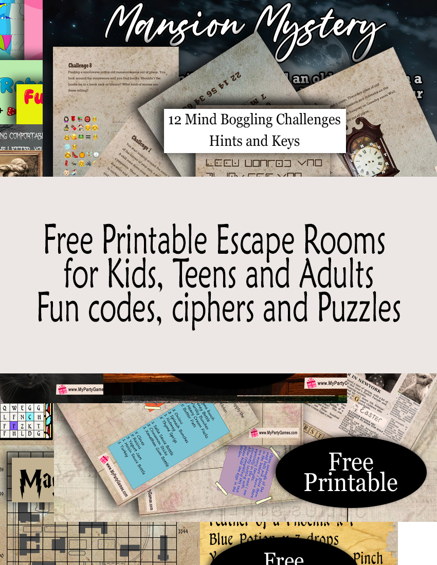 11 Free Printable Escape Rooms For Kids And Adults regarding Free Printable Escape Room For Adults
