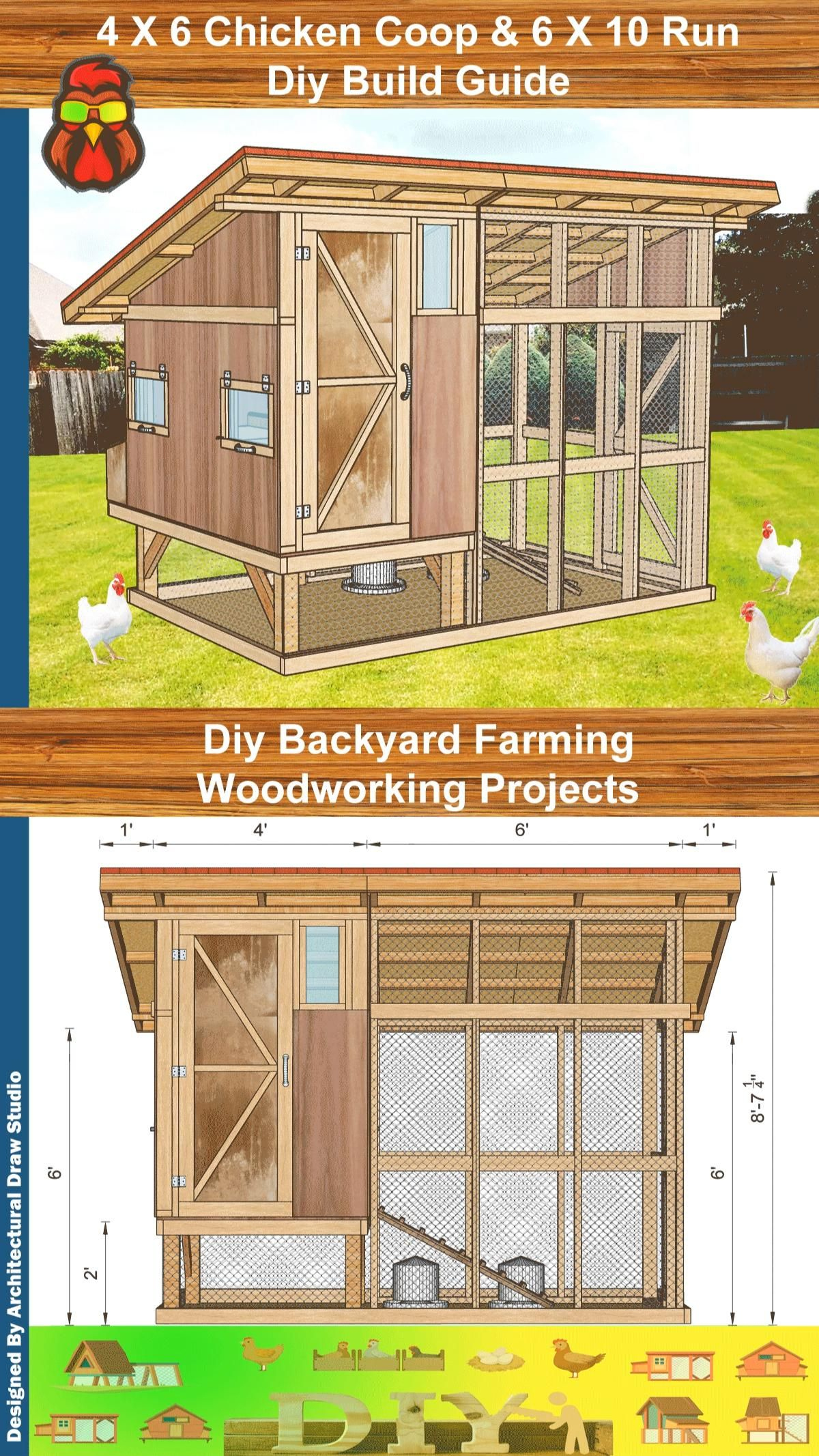 110 Coop Building Plans Ideas To Save Today | Coop, Chickens regarding Free Printable Chicken Coop Plans