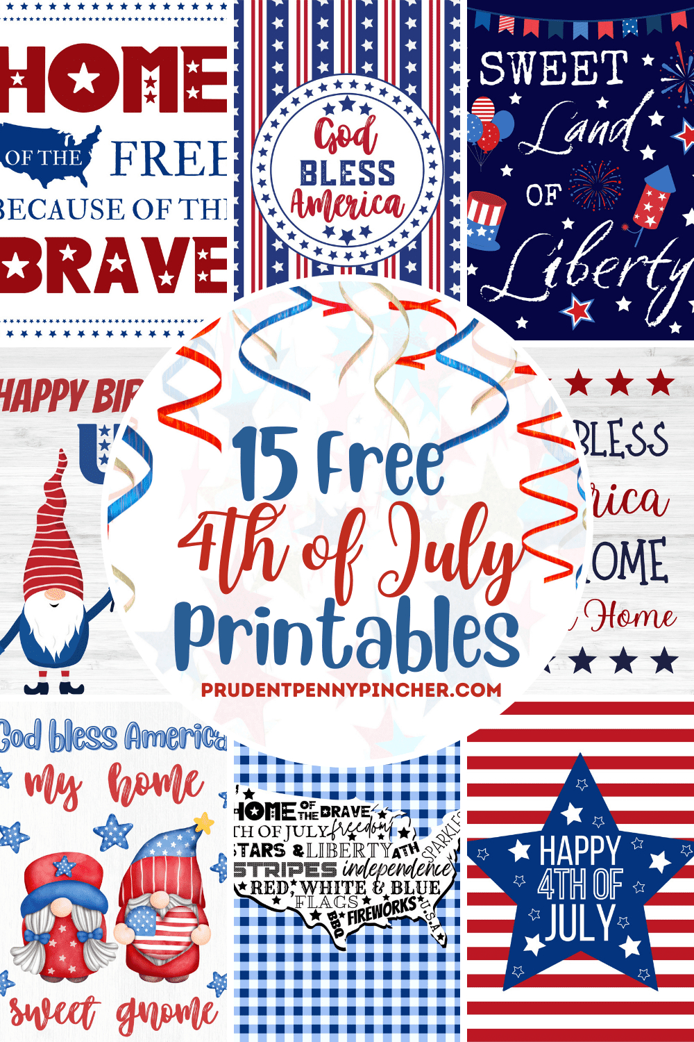 15 Free 4Th Of July Printables - Prudent Penny Pincher intended for Free Printable Fourth of July