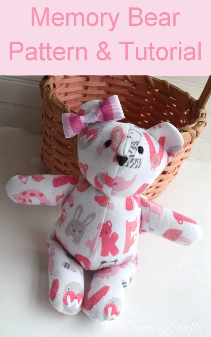 22 Free Teddy Bear Patterns (Pdf Sewing Pattern) for Template Free Printable Easy Teddy Bear Pattern