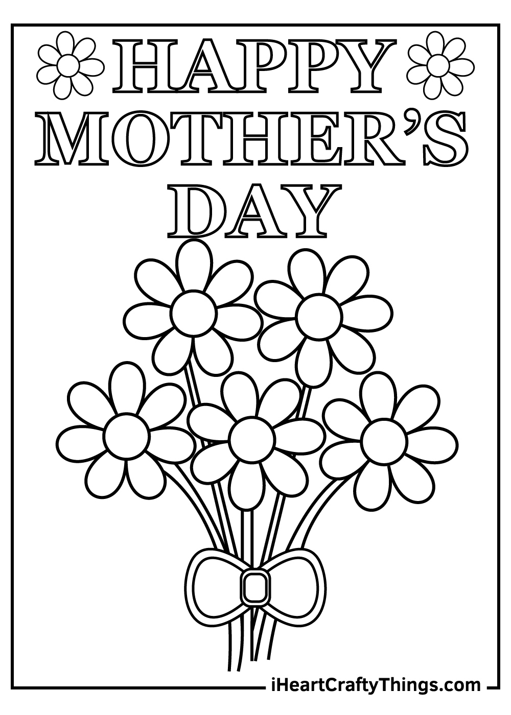 25 Mother'S Day Coloring Pages (100% Free To Print Pdfs) intended for Happy Mothers Day Printable Free