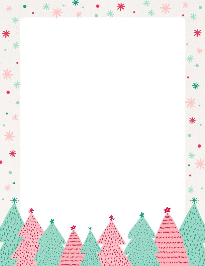 30+ Free Printable Christmas Border Printable Templates - The inside Christmas Letter Borders Free Printable