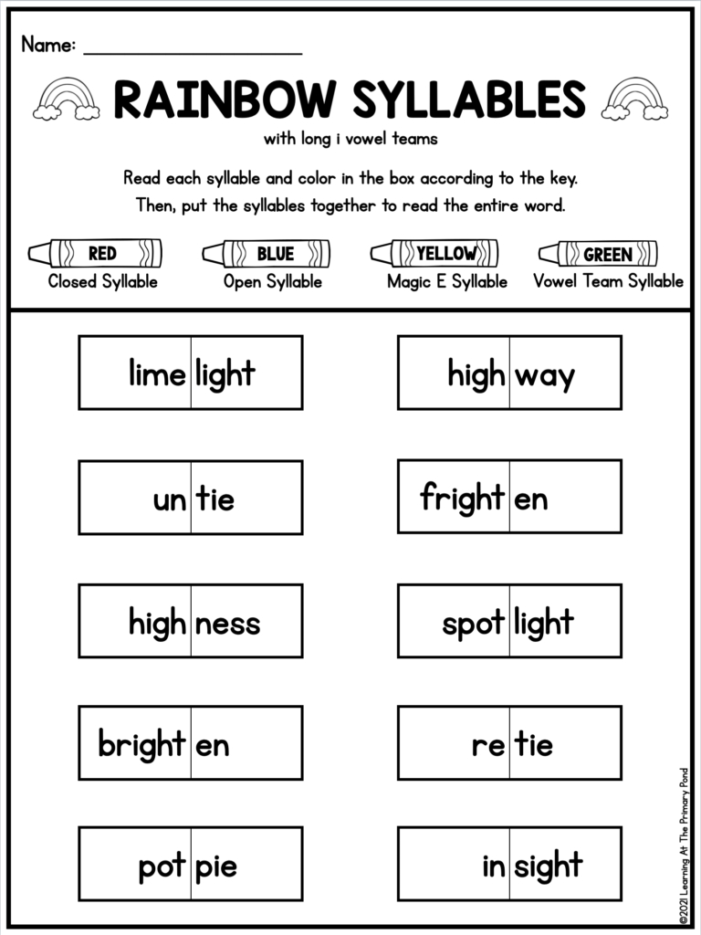 4 Engaging Activities For Teaching Multisyllabic Words - Learning with regard to Free Printable Multisyllabic Words Worksheets