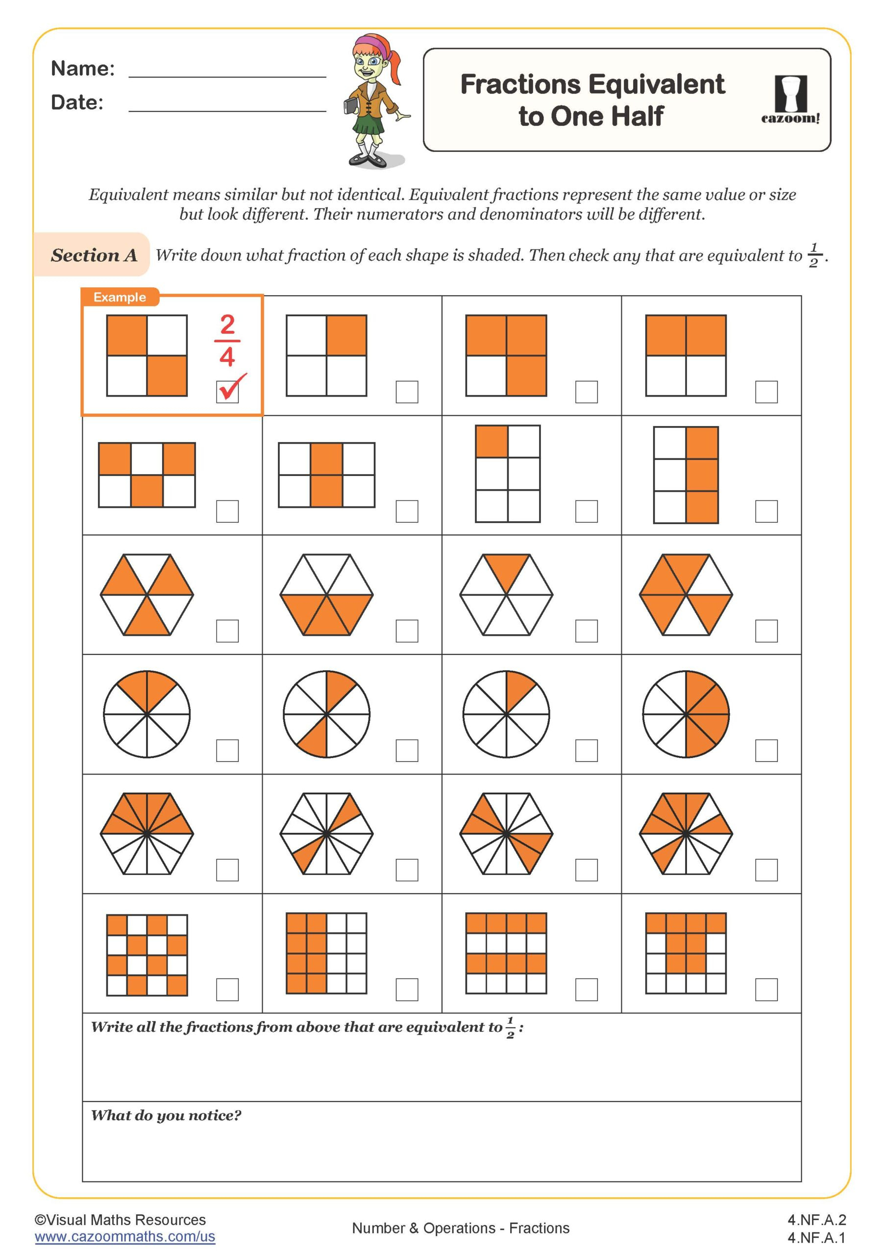 4Th Grade Math Worksheets Pdf | Printable Math Worksheets | Cazoom for Free Printable Worksheets For 4Th Grade