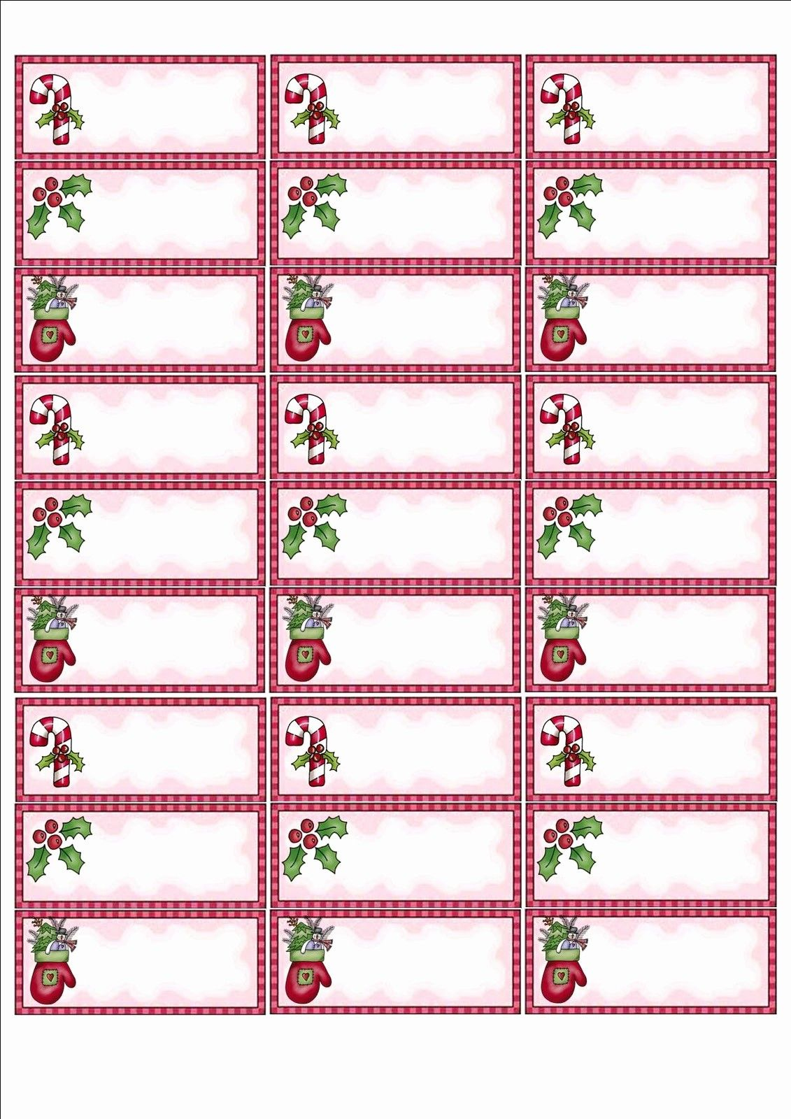 50 Free Printable Christmas Mailing Labels - Worksheets Library in Free Printable Address Labels Christmas