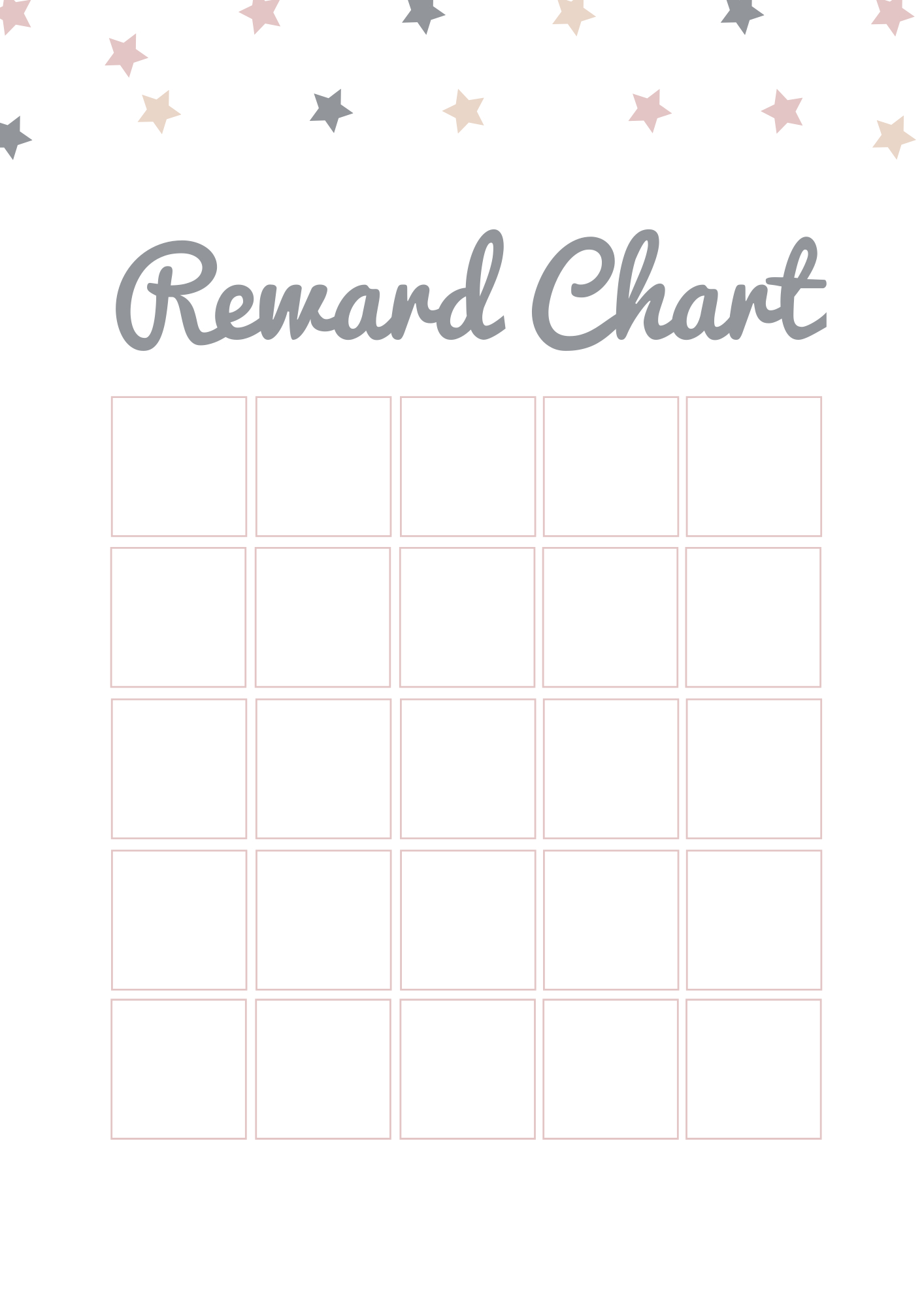 A Simple Reward Chart | Free Printable — Domestic Fashionista throughout Free Printable Reward Sticker Chart