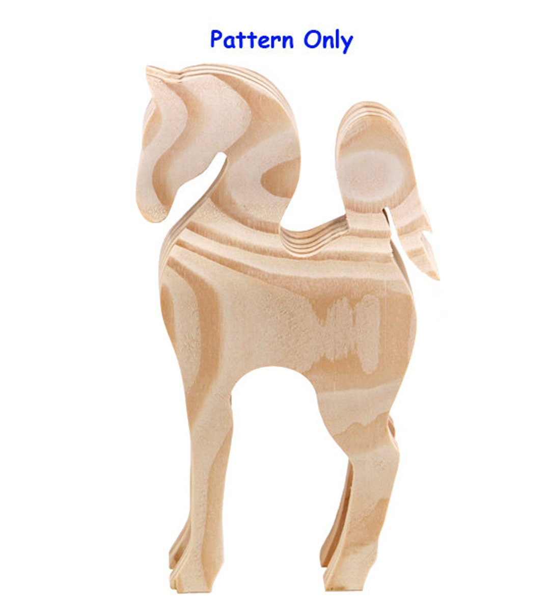Band Saw / Scroll Saw Horse Pattern - Etsy Uk for Printable Band Saw Animal Patterns