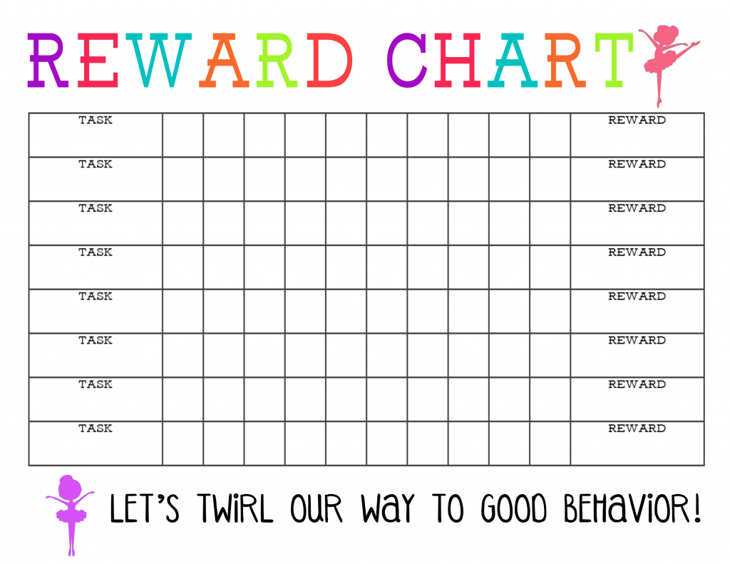 Blank Reward Chart Printable - The Girl Creative pertaining to Free Printable Reward Sticker Chart