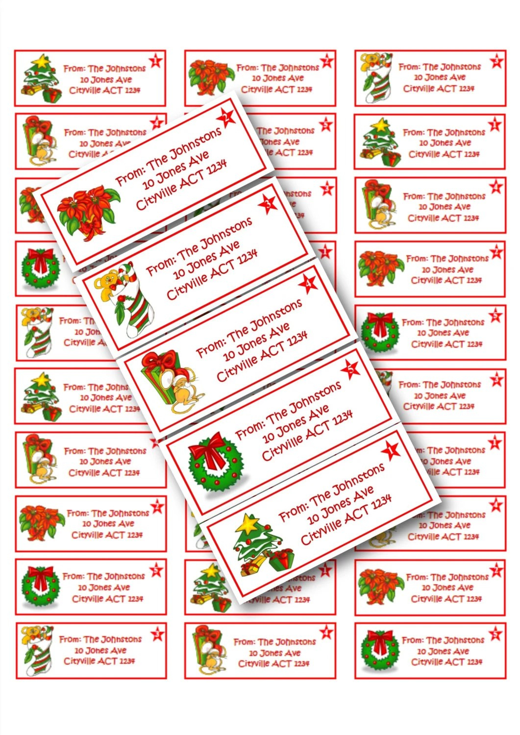 Christmas Mailing Labels Printable - Printable Party Favors with Free Printable Xmas Address Labels