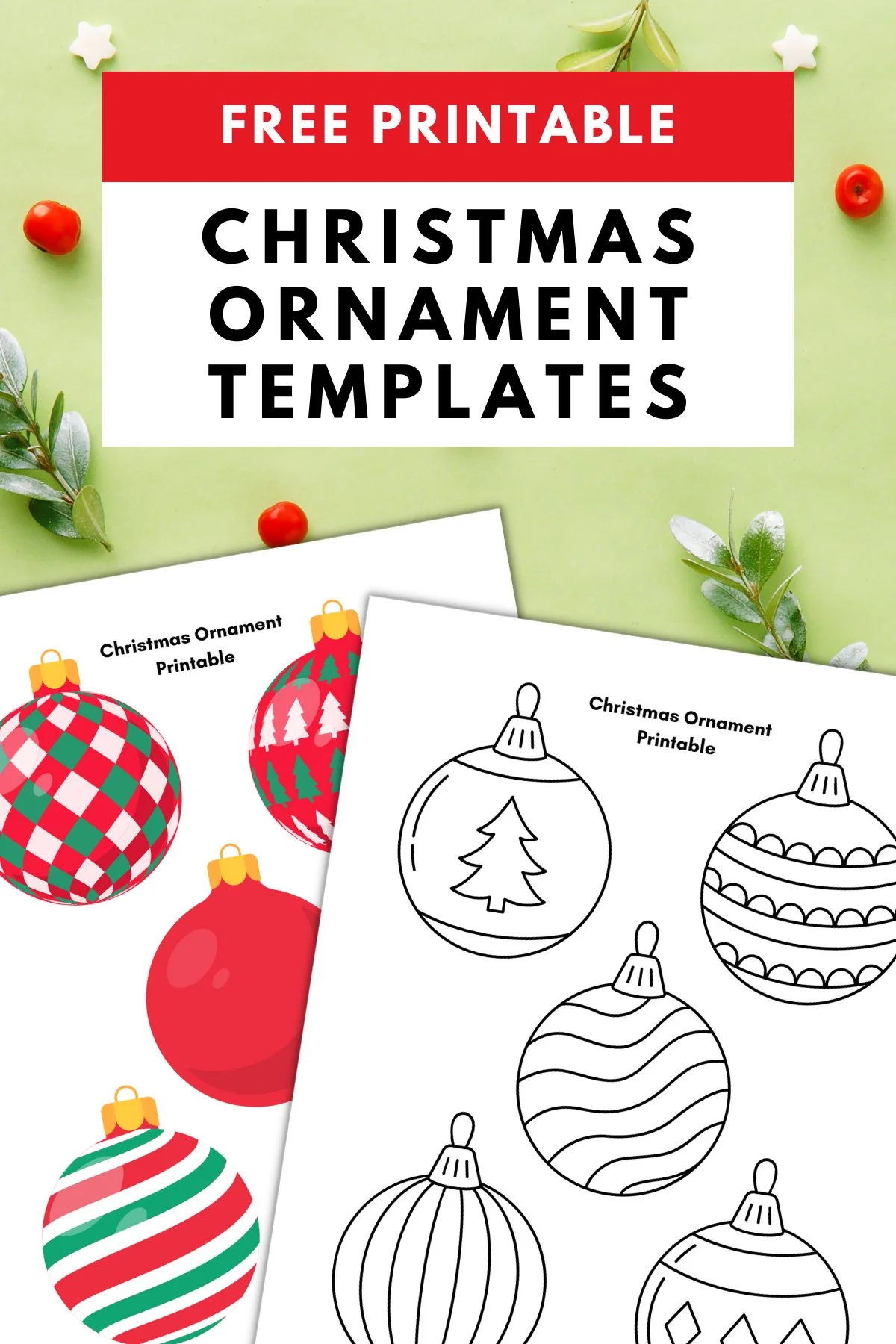 Christmas Ornament Printable — Gathering Beauty regarding Free Printable Templates Christmas Ornaments