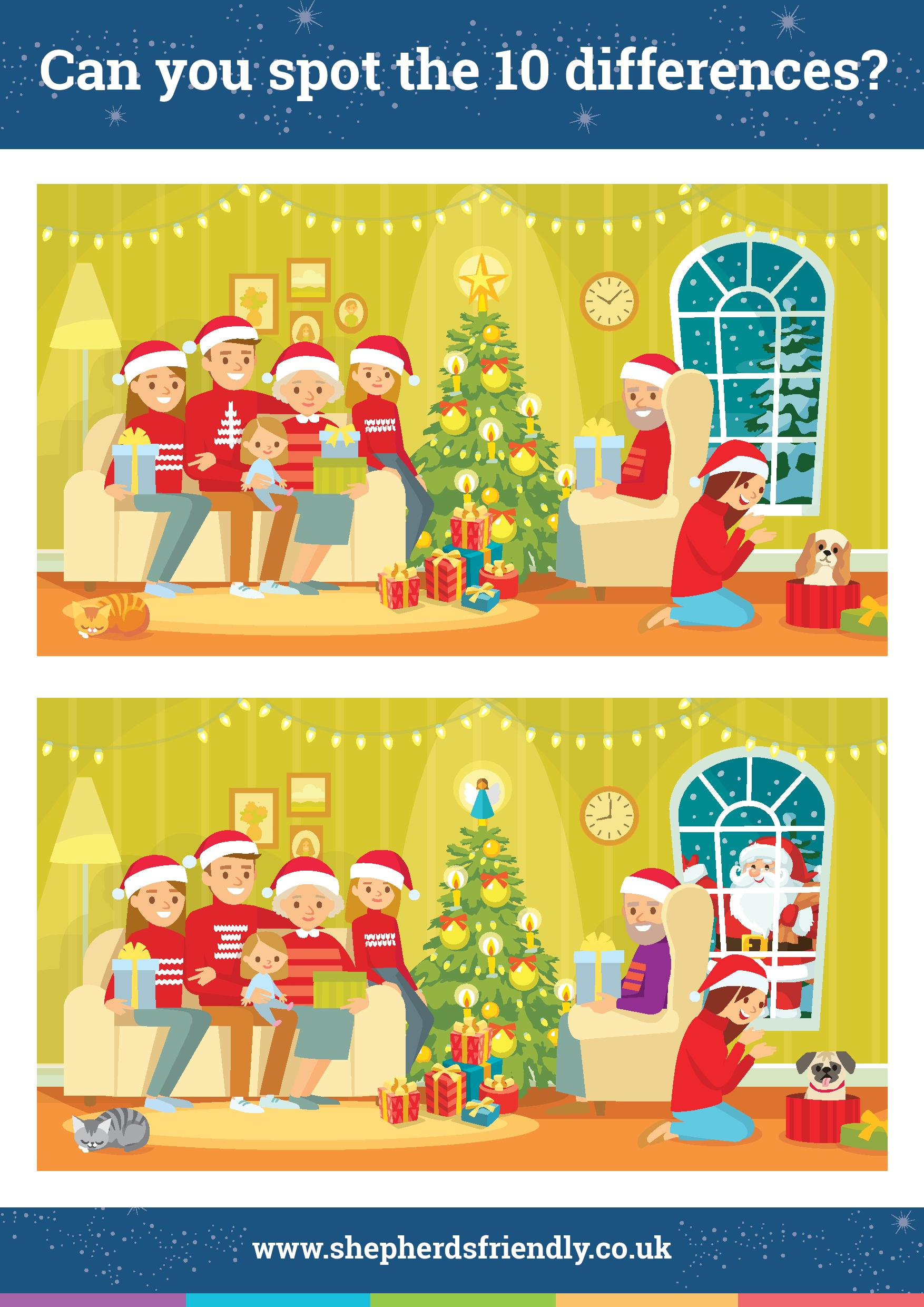 Christmas Spot The Difference | Shepherds Friendly with regard to Christmas Spot the Difference Printable