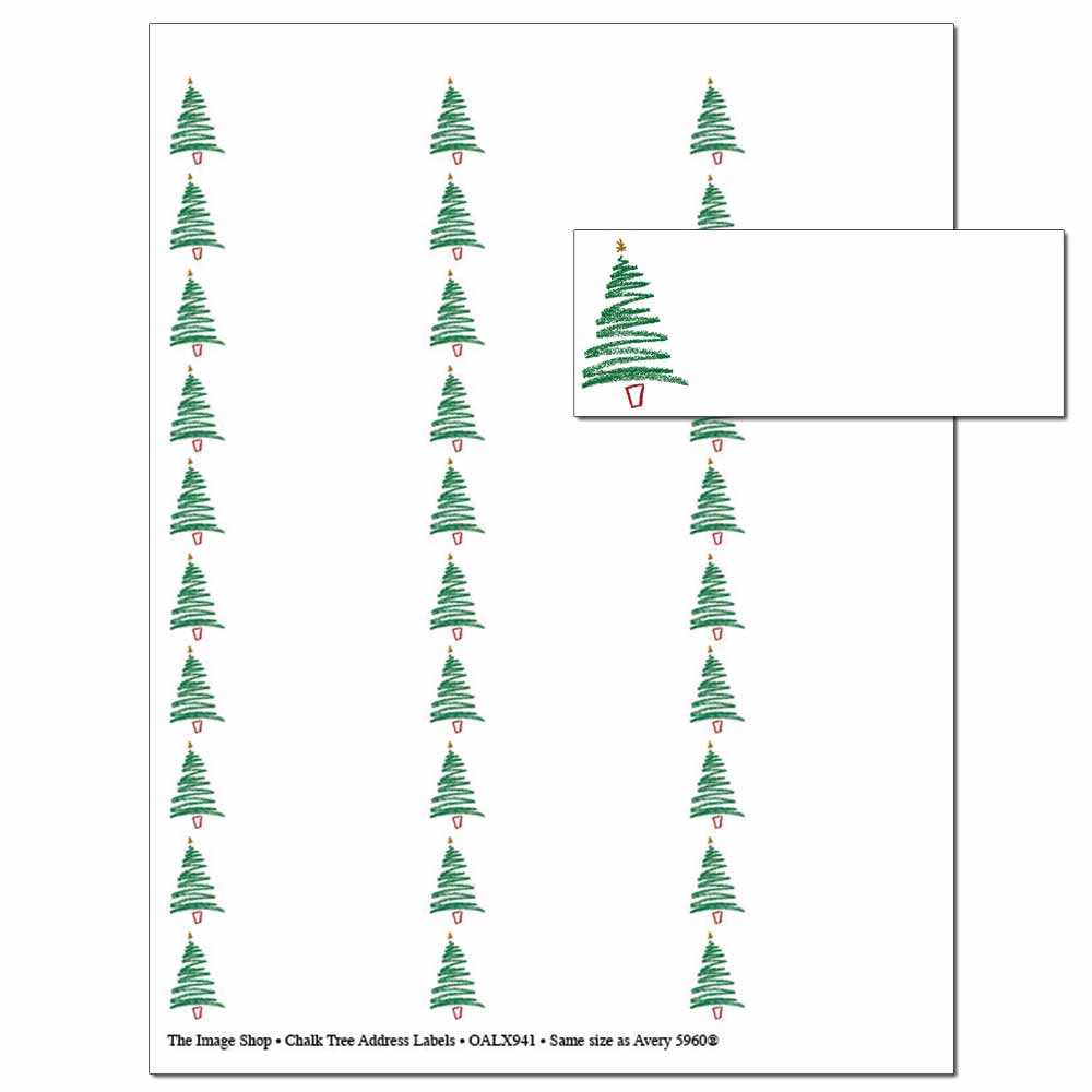 Christmas Tree Address Labels | Holiday Address Label Pack regarding Free Printable Xmas Address Labels