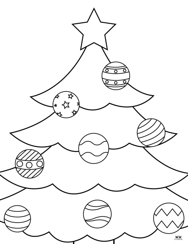 Christmas Tree Coloring Pages & Templates - 22 Free Printables pertaining to Free Printable Picture of a Christmas Tree