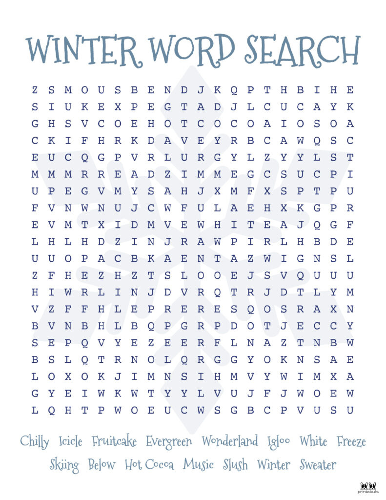 Christmas Word Searches - 25 Free Printables | Printabulls pertaining to Printable Christmas Word Search Hard