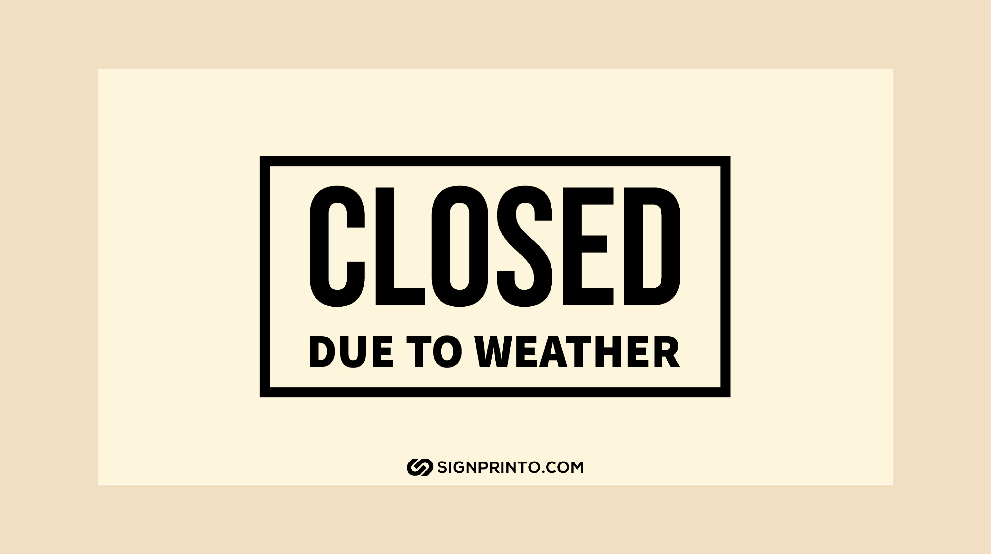 Closed Due To Weather Sign -Weather Alert Download Free Printable Pdf with Closed Due to Inclement Weather Sign Printable