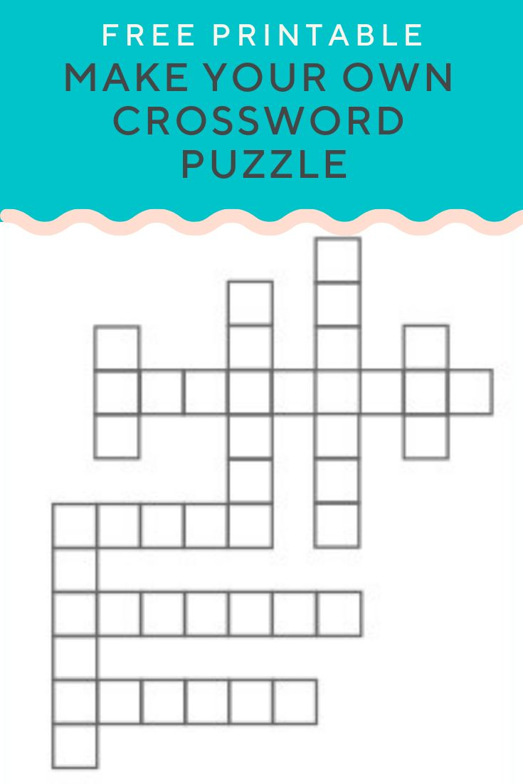 Crossword Puzzle Generator in Make Your Own Crossword Puzzle Printable