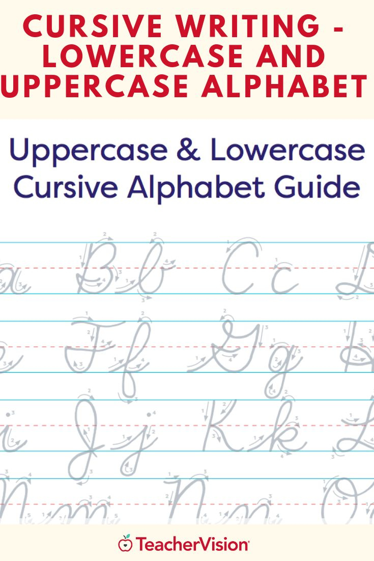 Cursive Alphabet Uppercase And Lowercase | Teachervision pertaining to Printable Cursive Letters Uppercase And Lowercase