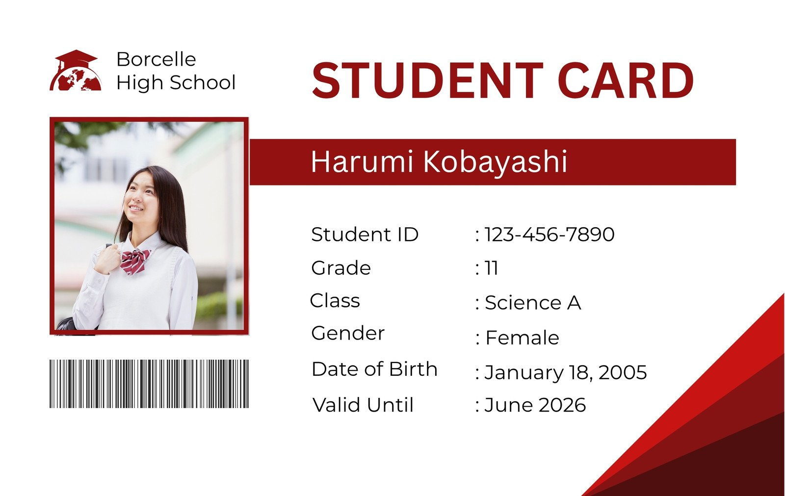 Custom Printable Student Id Card Templates | Canva in Printable Id Cards For Students