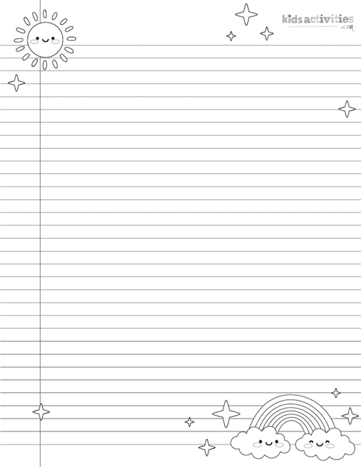 Cute Printable Notebook Paper For Kids And Adults | Kids regarding Cute Printable Notebook Paper