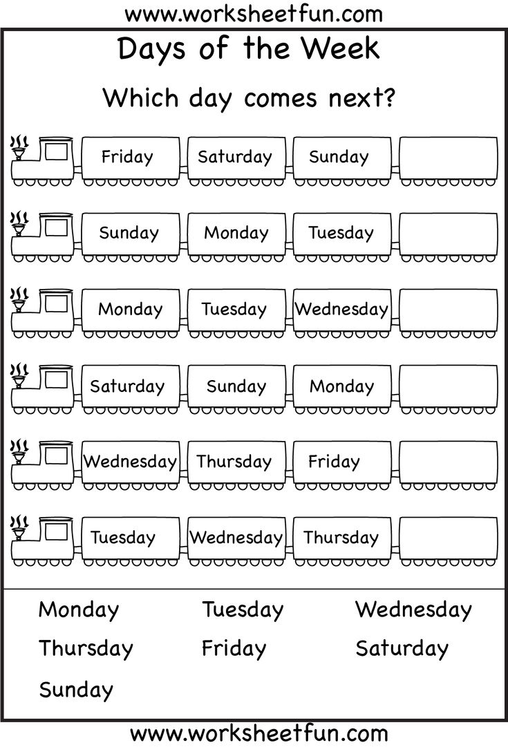 Days Of The Week – 1 Worksheet / Free Printable Worksheets throughout Printable Days Of The Week Worksheets