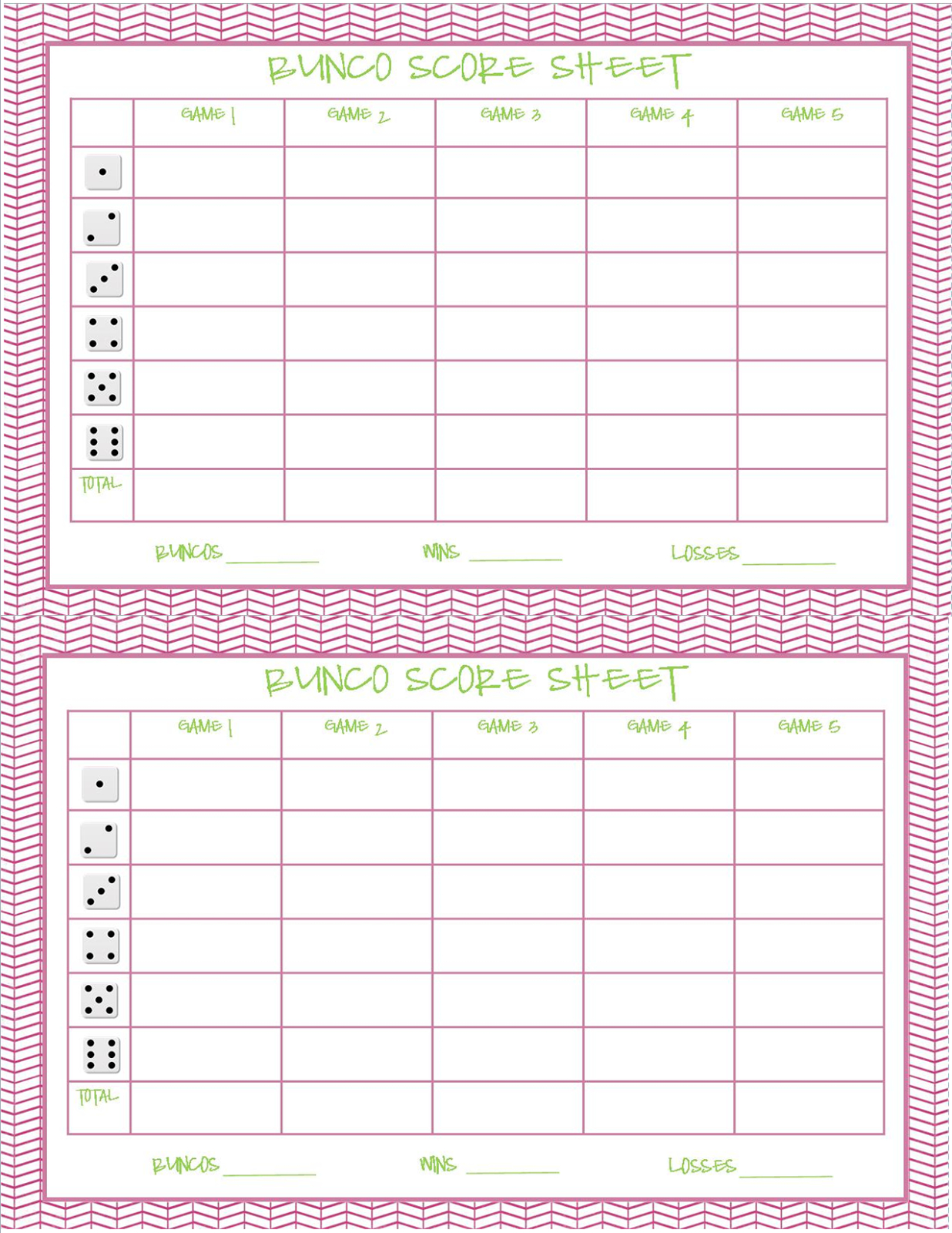 Discover 12 Bunco Themes And Bunco Tally Sheets Free Printable regarding Printable Free Bunco Score Sheets
