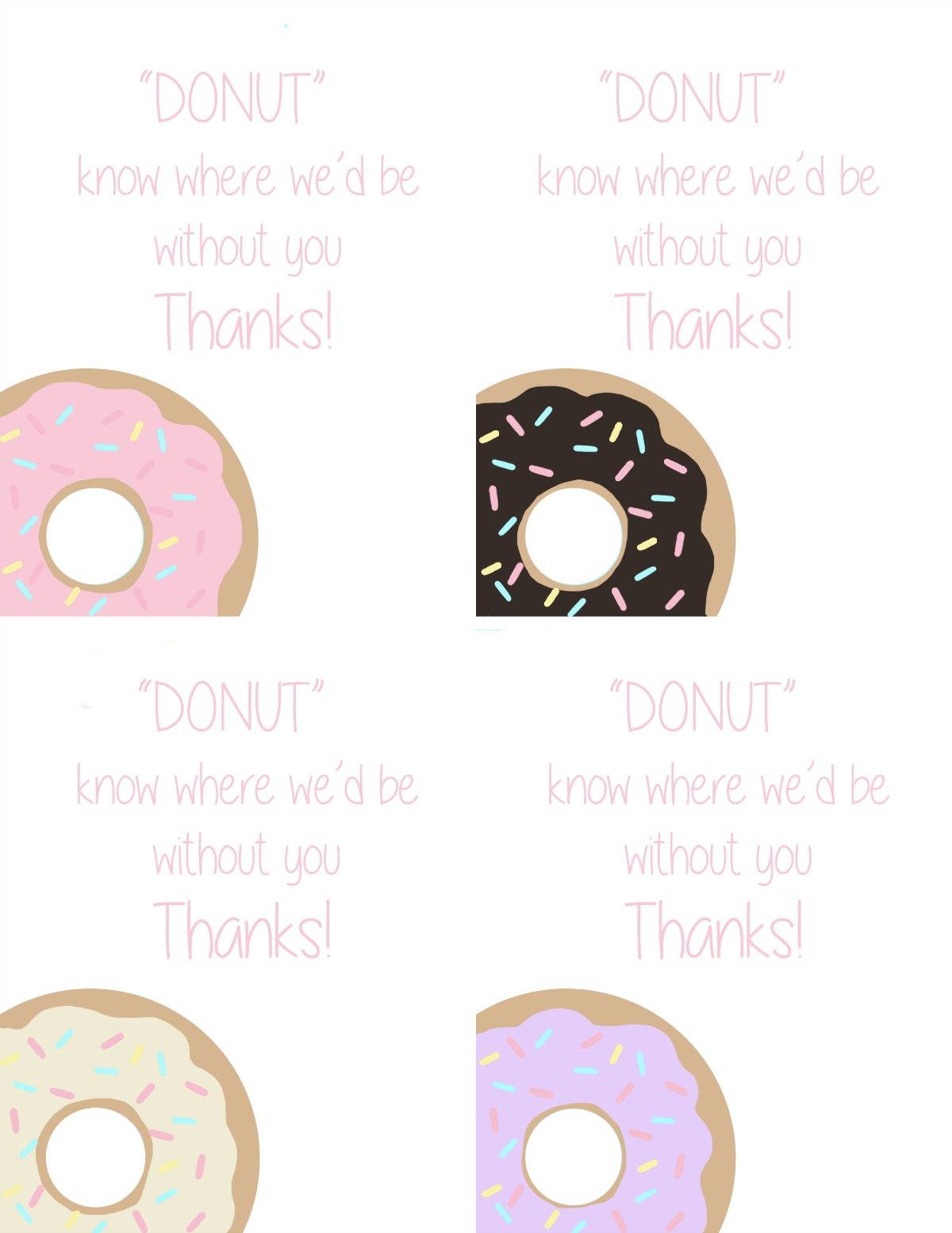 Donut Printable For Teacher Appreciation Week | Skip To My Lou within Donut Teacher Appreciation Free Printable