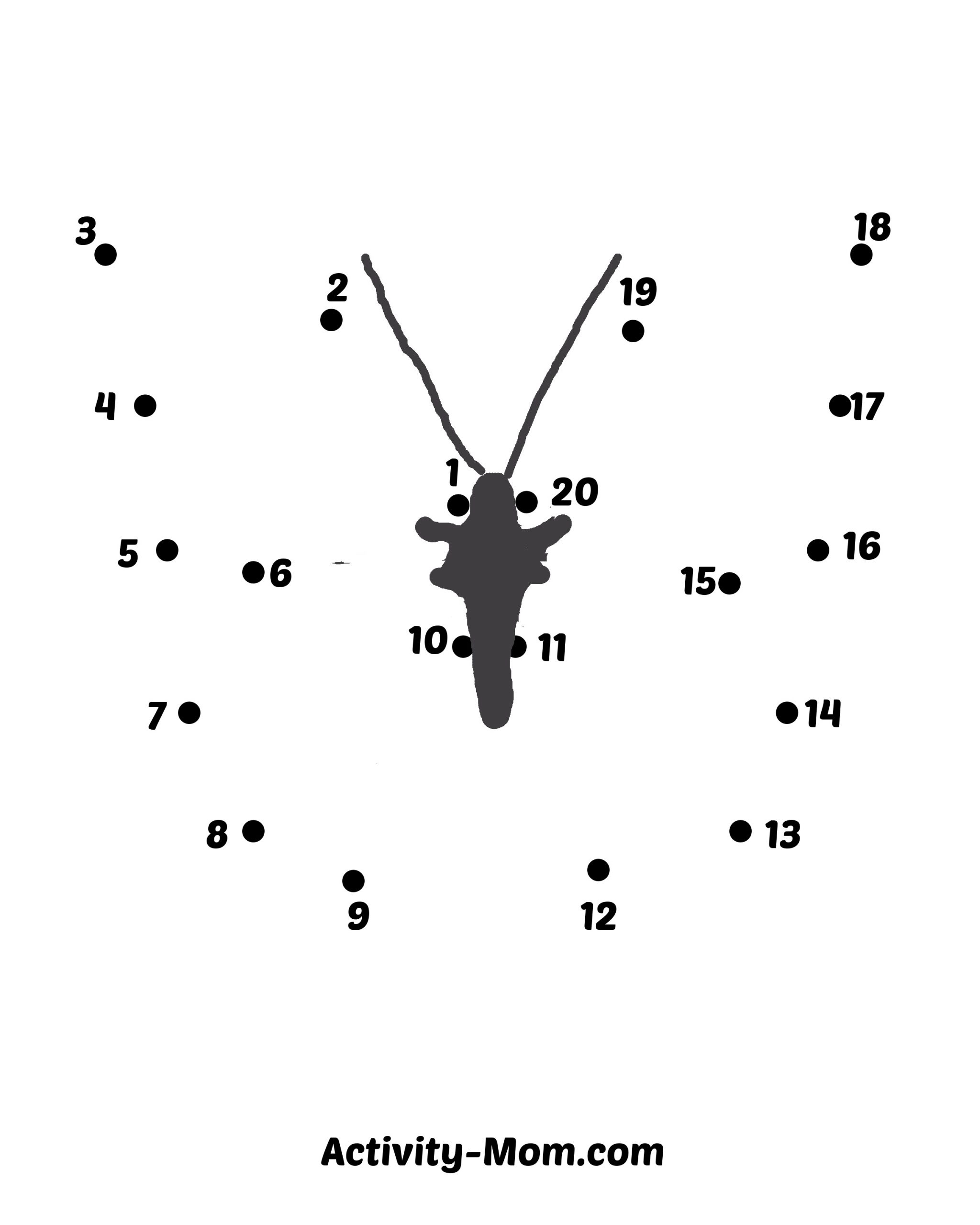 Dot To Dot Worksheets Numbers 1 To 20 (Free Printable) - The for Easy Dot To Dot Printables