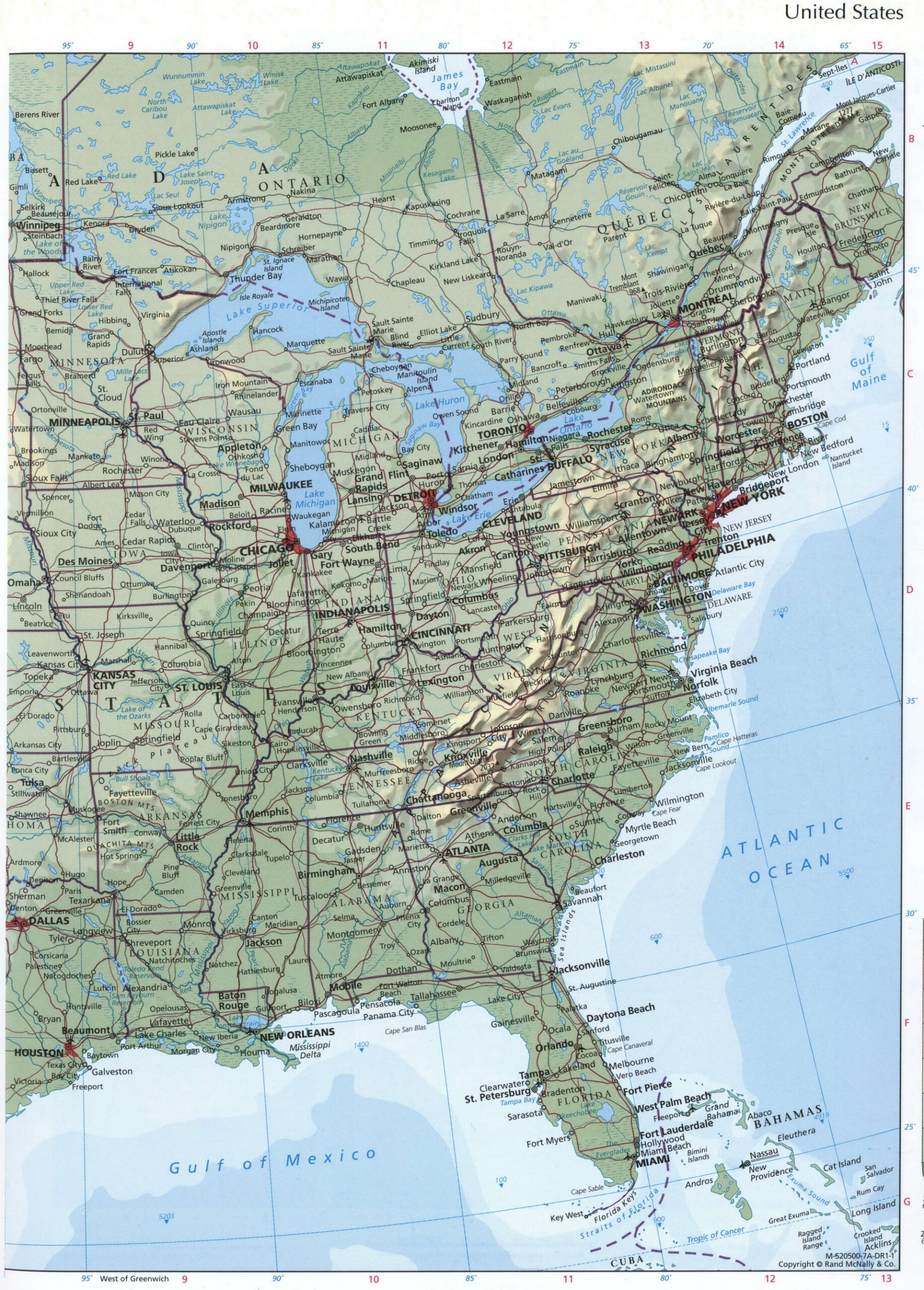 East Coast Map, Map Of East Coast, East Coast States Usa, Eastern regarding Printable Map Of East Coast