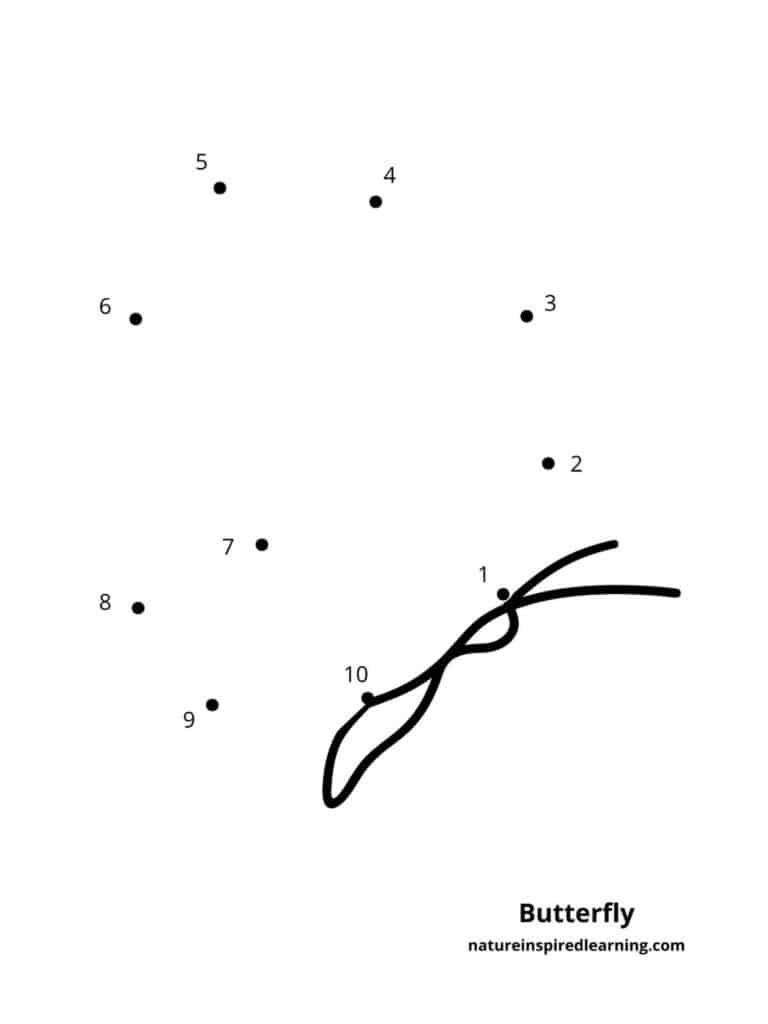 Easy 1-10 Dot To Dot Worksheets - Nature Inspired Learning pertaining to Easy Dot to Dot Printables