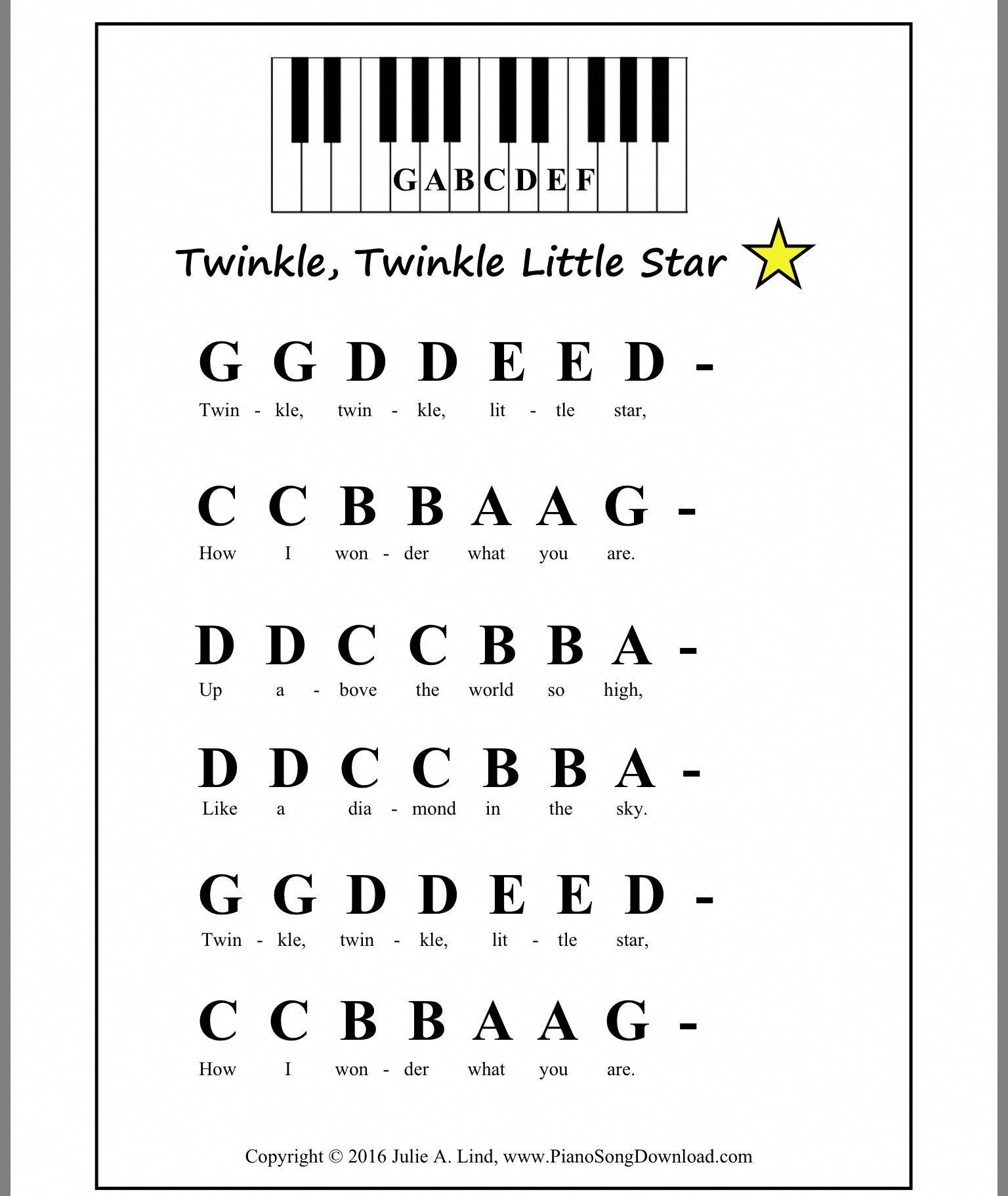 Easy Piano Songs For Beginners With Notes - Welcome To Quality in Free Printable Piano Sheet Music For Beginners With Letters