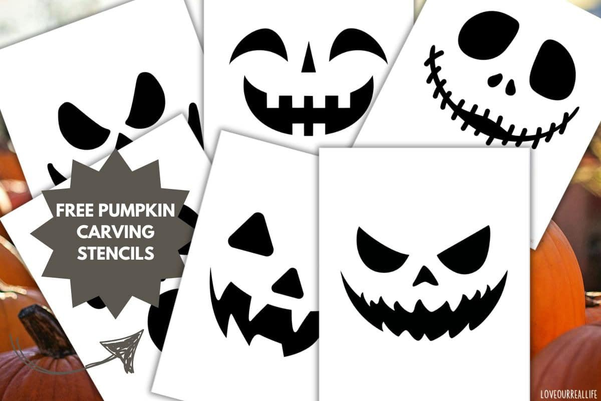 Easy Pumpkin Carving Stencils: Free Jack-O&#039;-Lantern Faces To regarding Jack O Lantern Patterns Printable