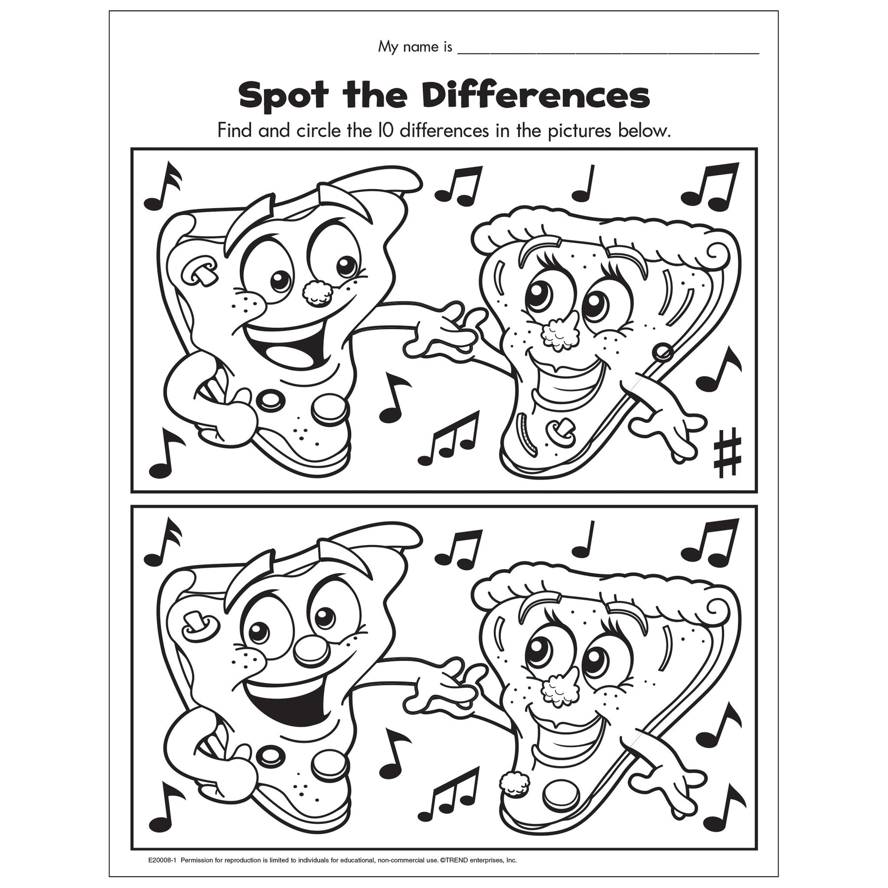 Engaging Spot The Difference Worksheets For Fun Learning within Free Printable Spot The Difference