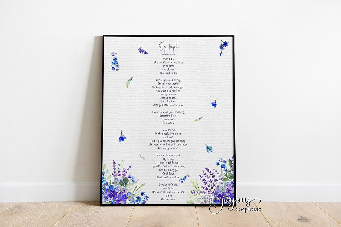 Epitaph Forget-Me-Not Printable Poem, Ncis Poem Season 18, Digital pertaining to Merrit Malloy Poem Ncis Printable