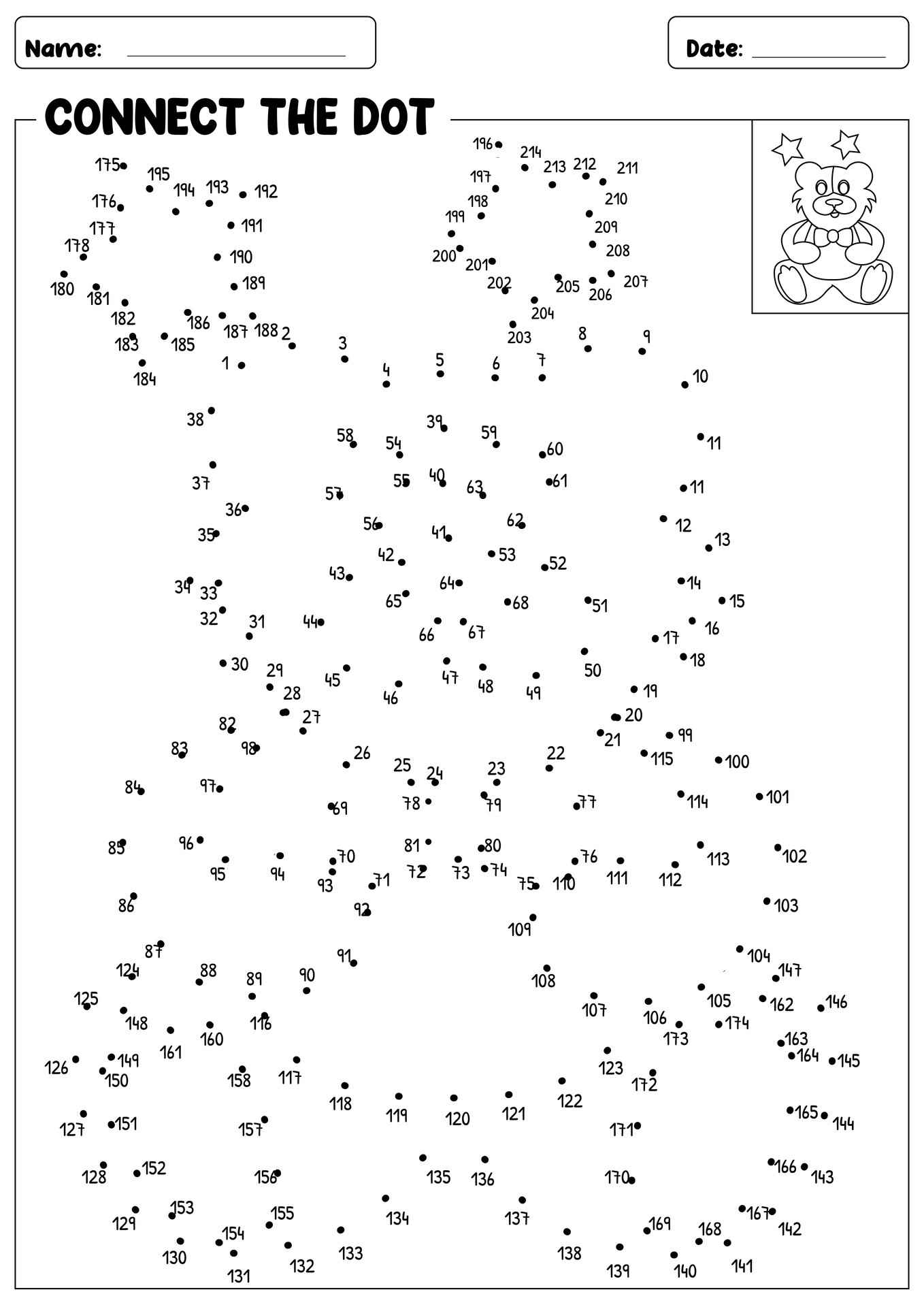 Extreme Dot To Dot Printables Free - Printable Party Favors regarding Connect the Dots Extreme Printable