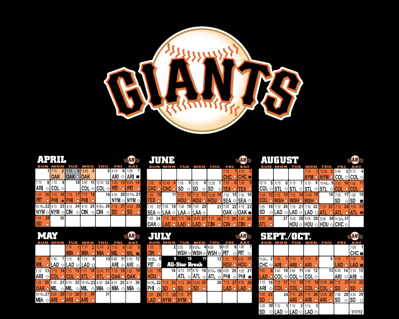 🔥 [50+] Sf Giants 2014 Schedule Wallpapers | Wallpapersafari pertaining to San Francisco Giants Schedule Printable