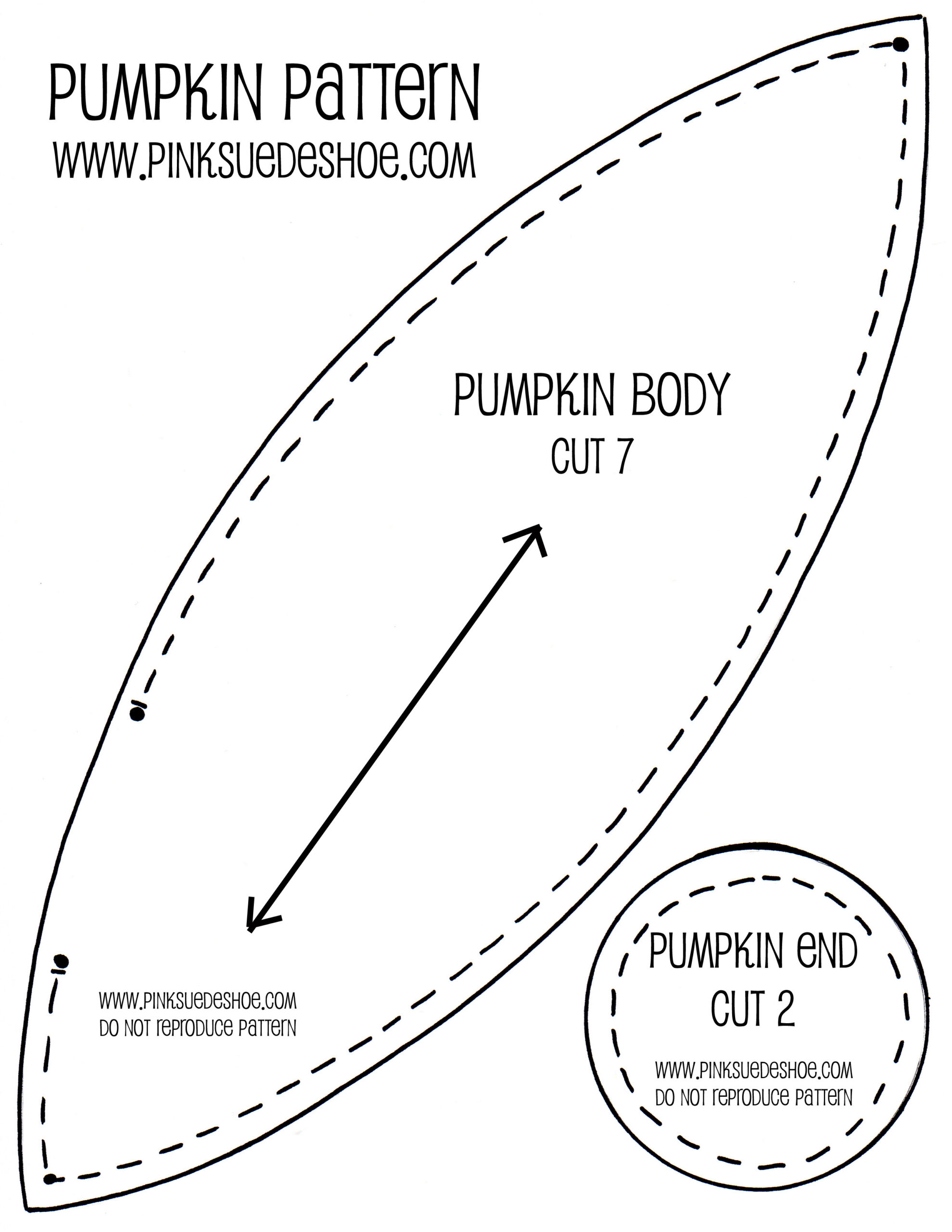 Fall Pumpkins Tutorial | Pinksuedeshoe throughout Free Printable Pumpkin Sewing Pattern