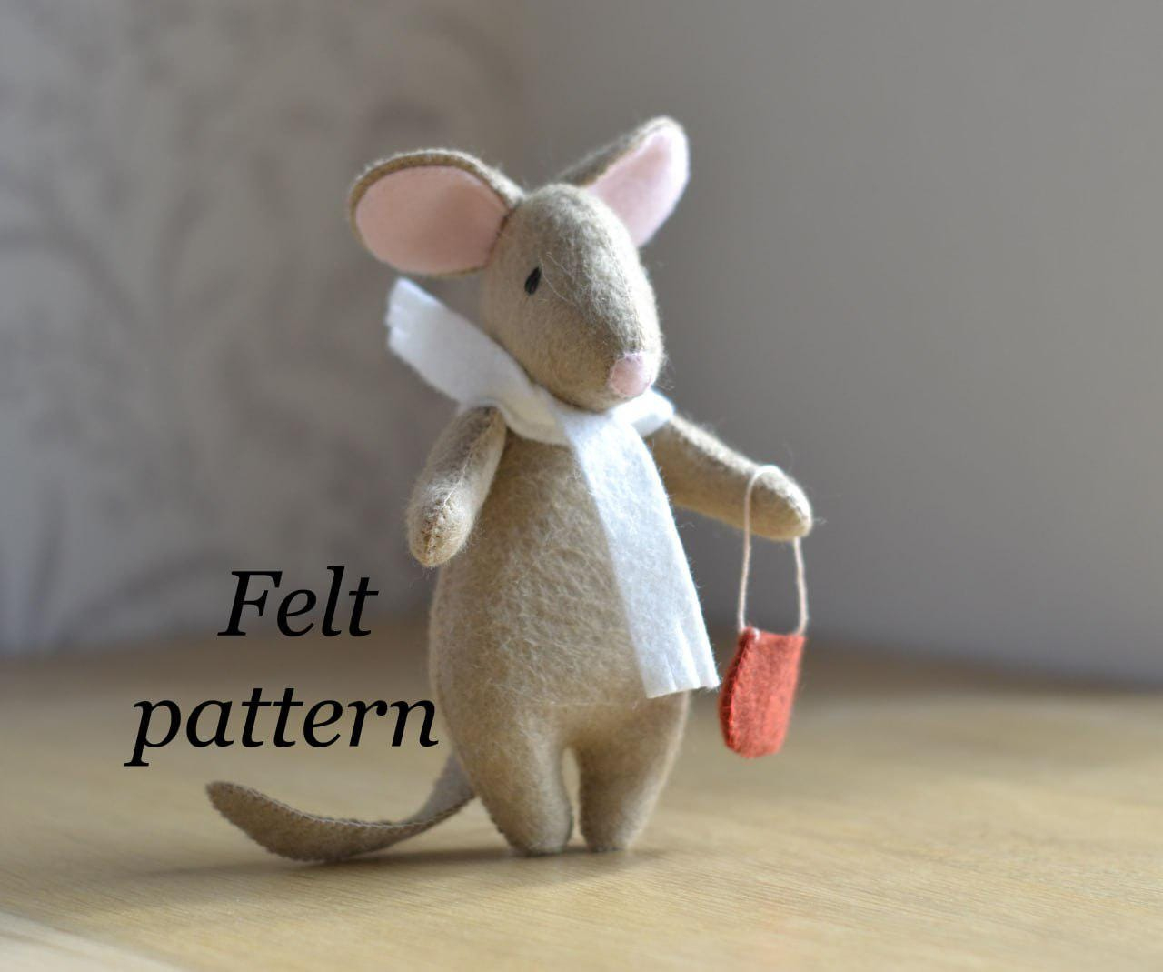 Felt Mouse Sewing Pattern: Mini Mice Tutorial (Pdf Pattern) - Etsy with regard to Printable Free Mouse Sewing Pattern