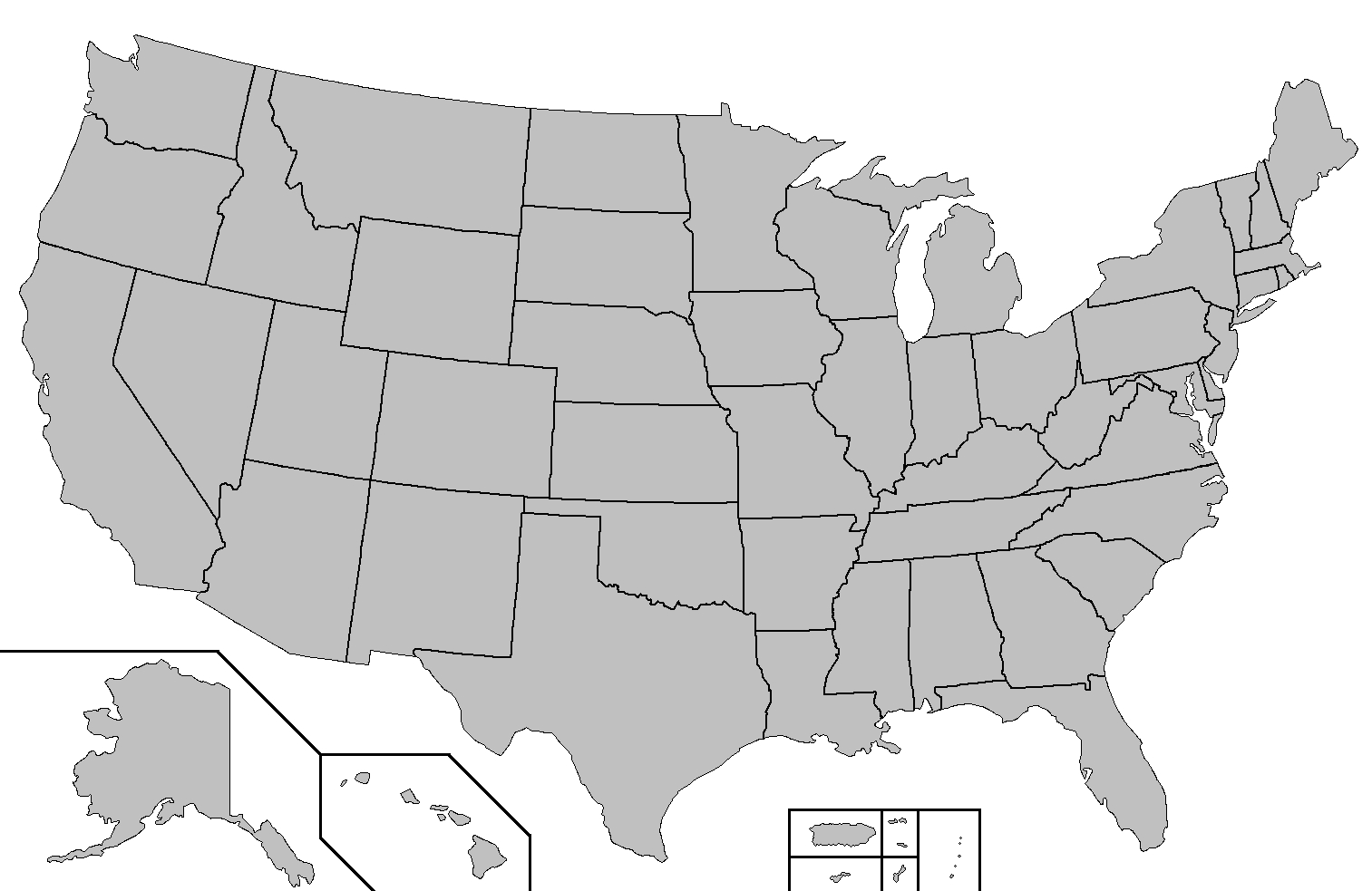 File:blank Map Of The United States - Wikimedia Commons in Printable Blank Map of Us