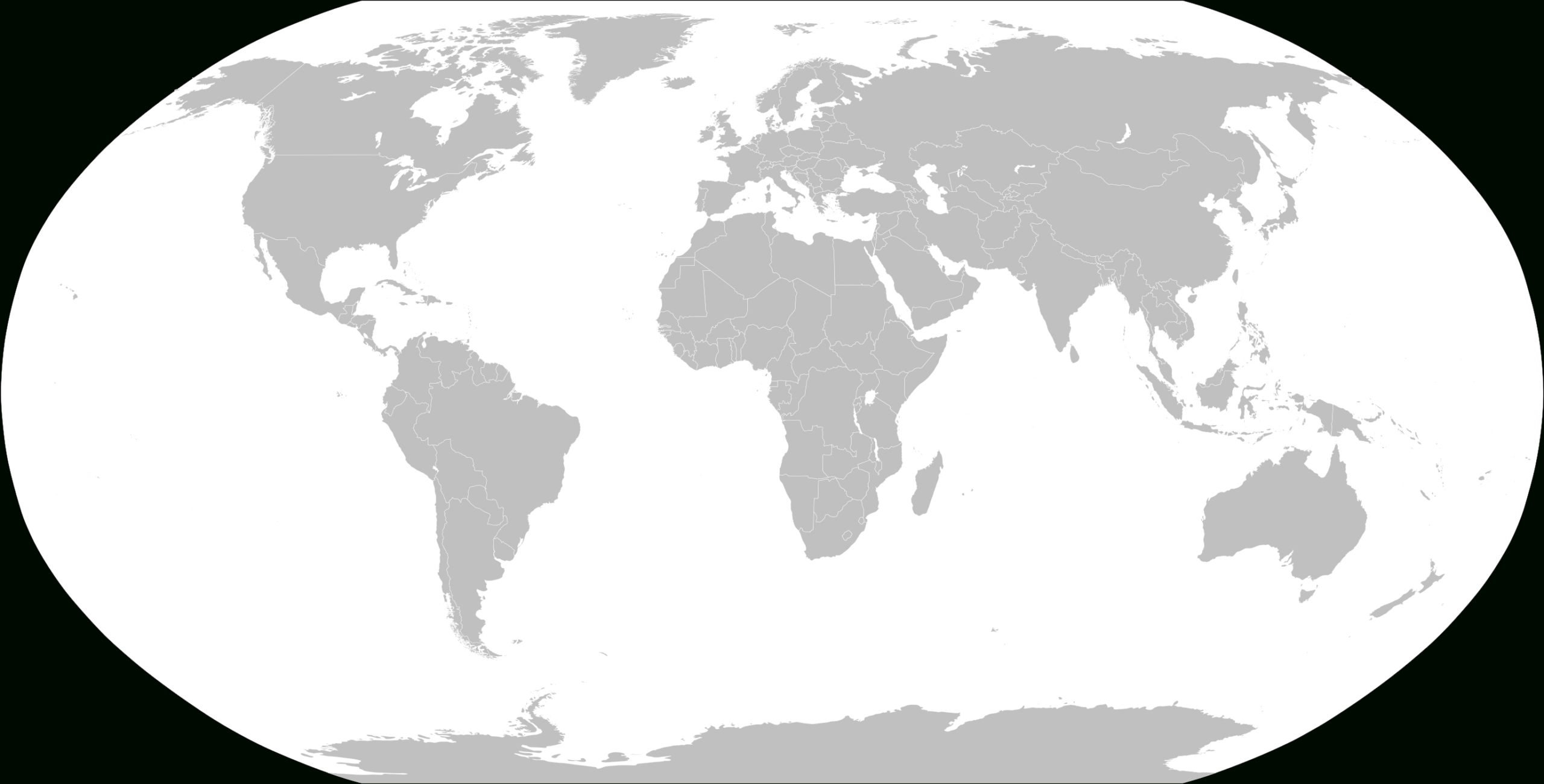 File:blankmap-World.svg - Wikimedia Commons inside Map Of The World Blank Printable