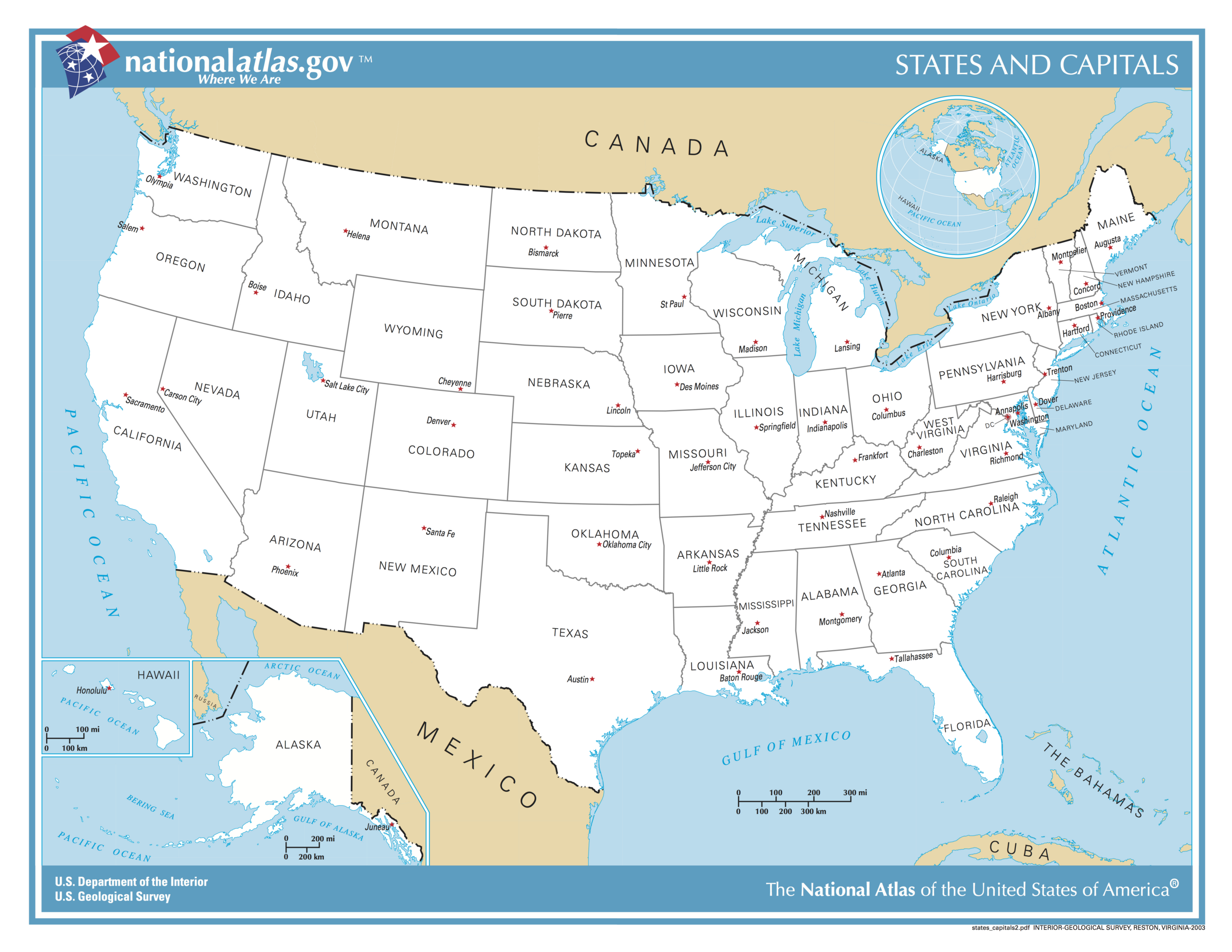 File:us Map - States And Capitals - Wikimedia Commons throughout Us State Capitals Map Printable
