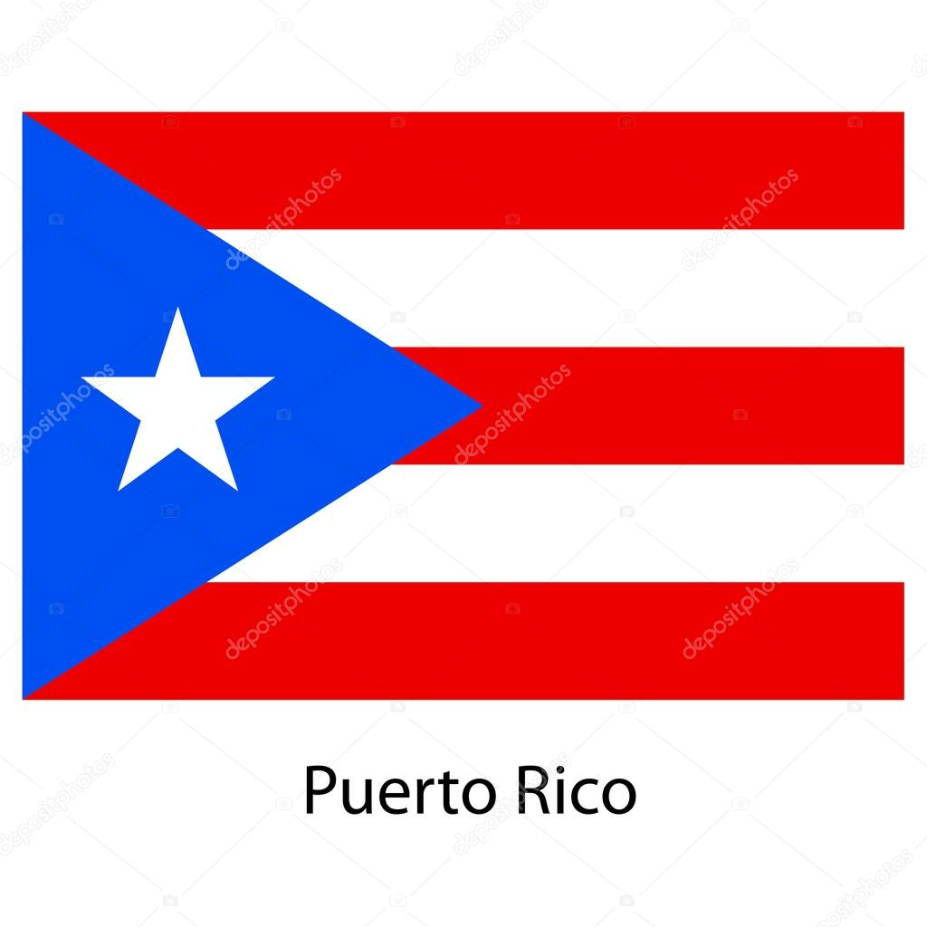 Flag Of The Country Puerto Rico. Vector Illustration. Stock Vector pertaining to Flag of Puerto Rico Printable