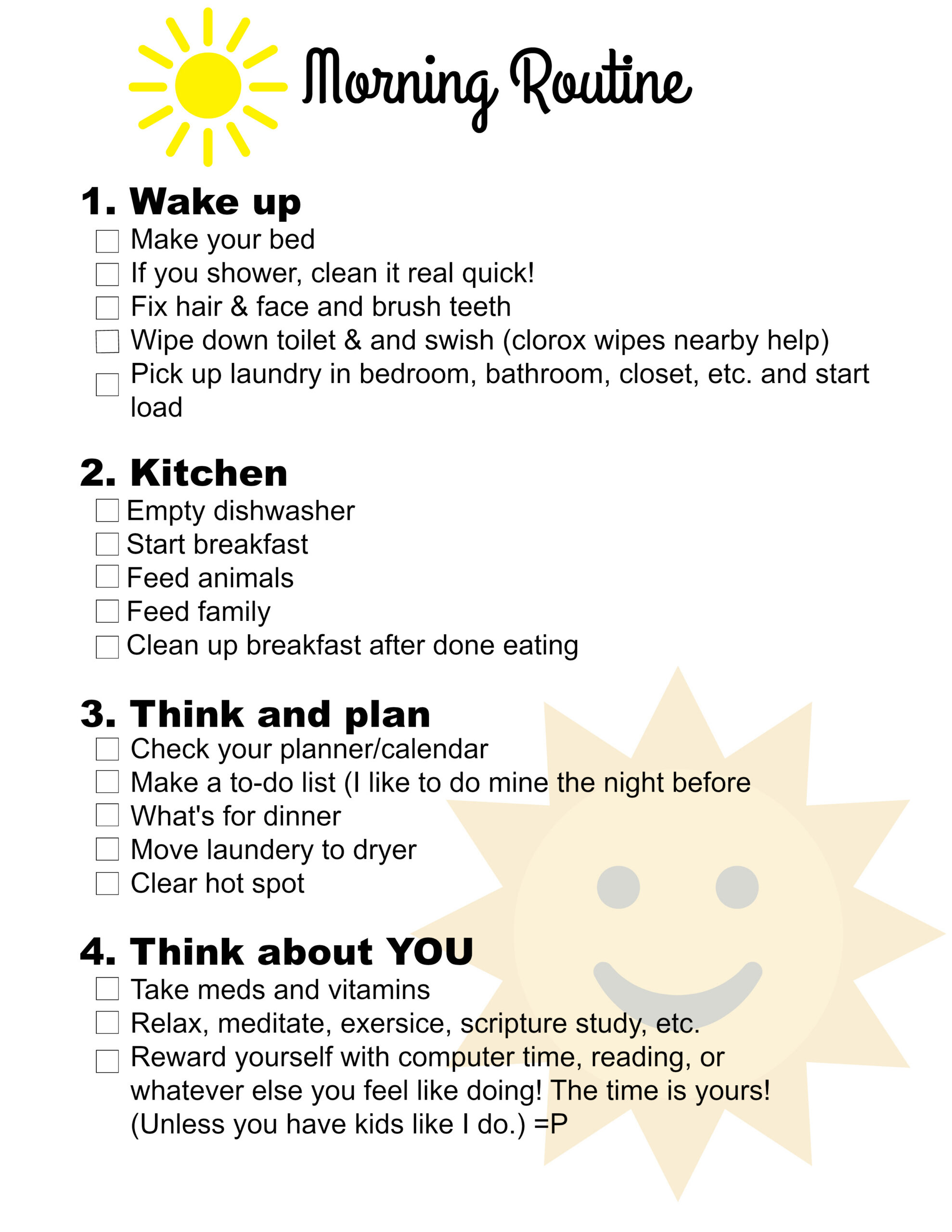 Flylady Inspired Morning Routine | Free Printable — Steemit regarding Free Printable Flylady Daily Routine