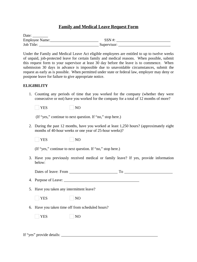 Fmla Form: Pre-Built Template | Airslate Signnow with regard to Printable Fmla Forms For Employee