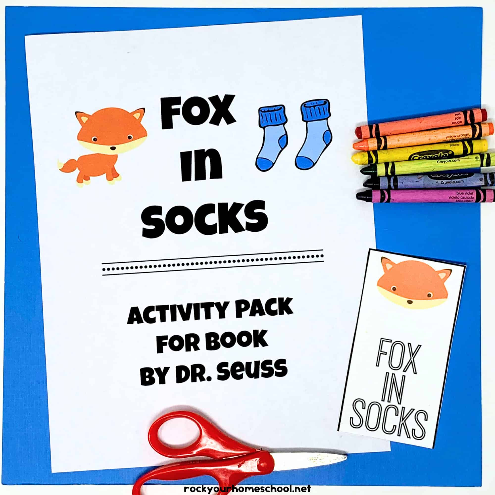 Fox In Socks Printables: 3 Fun Activities For Kids (Free) - Rock within Fox In Socks Printable Book