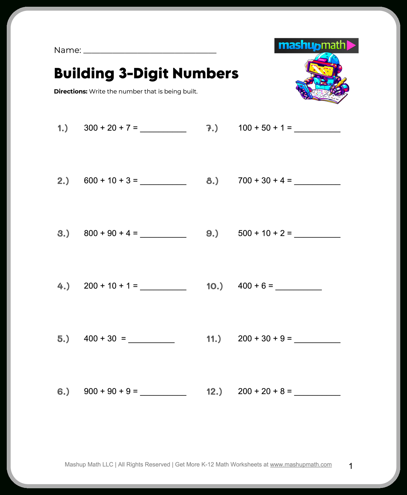 Free 4Th Grade Math Worksheets—Printable — Mashup Math throughout Free Printable Worksheets For 4Th Grade