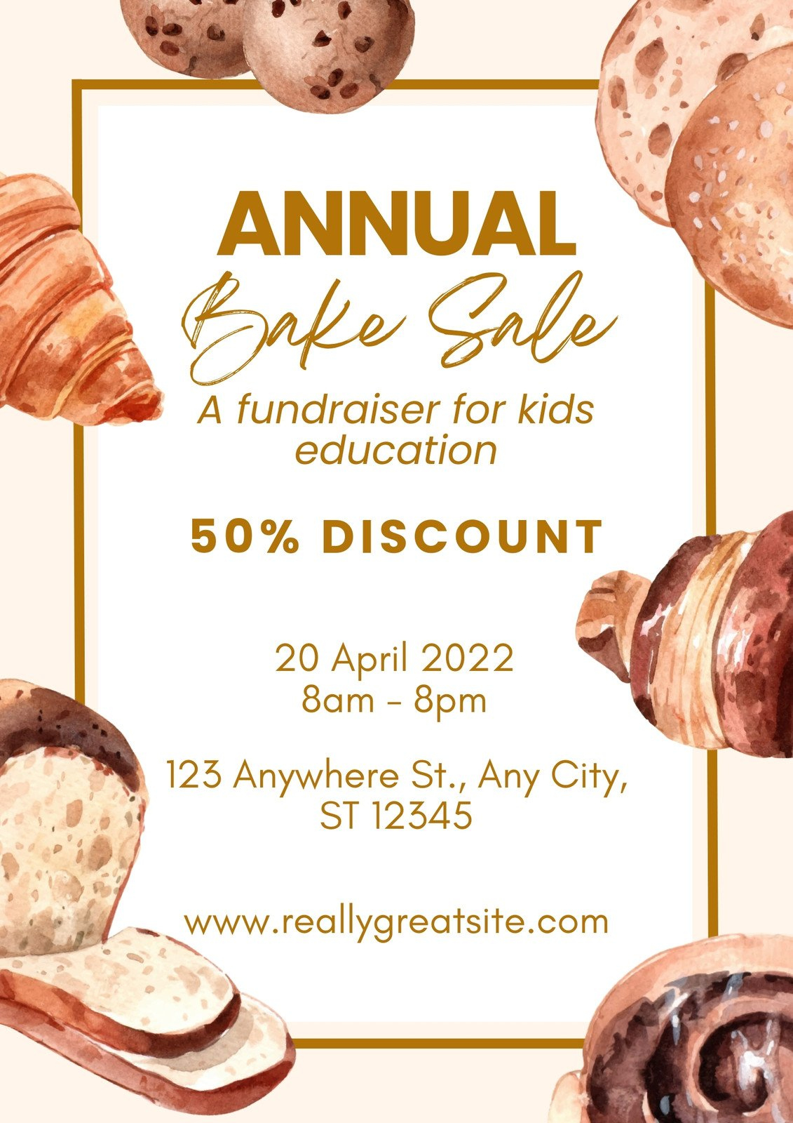 Free And Customizable Bake Sale Templates | Canva in Free Printable Bake Sale Flyer Template