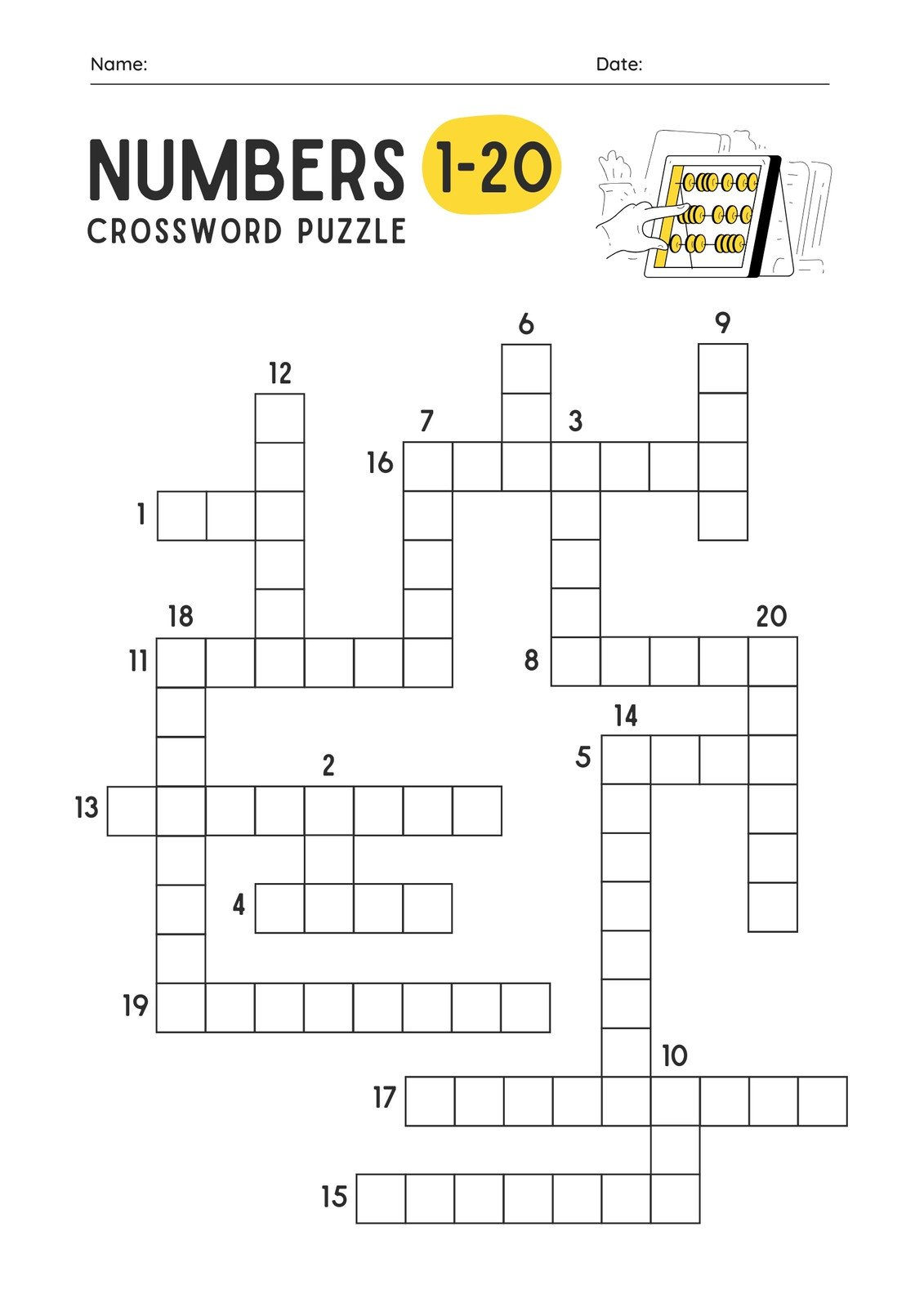Free And Customizable Crossword Puzzle Templates | Canva pertaining to Make Your Own Crossword Puzzle Printable